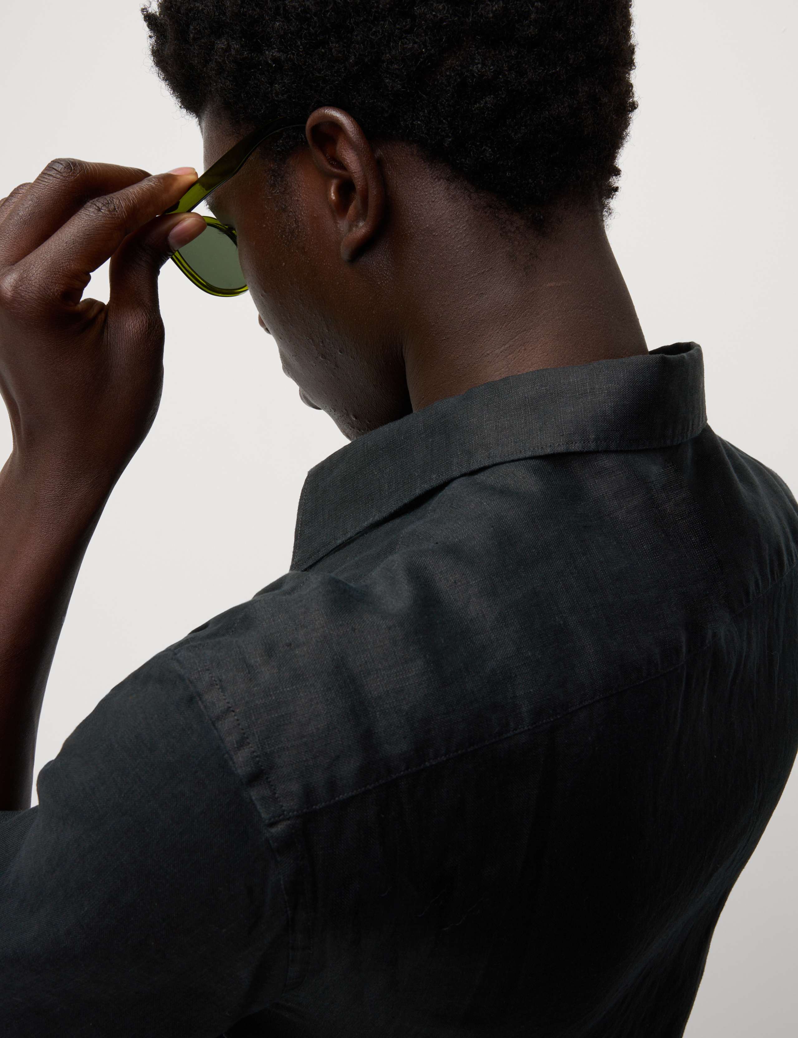 Slim Fit Pure Linen Shirt 3 of 5