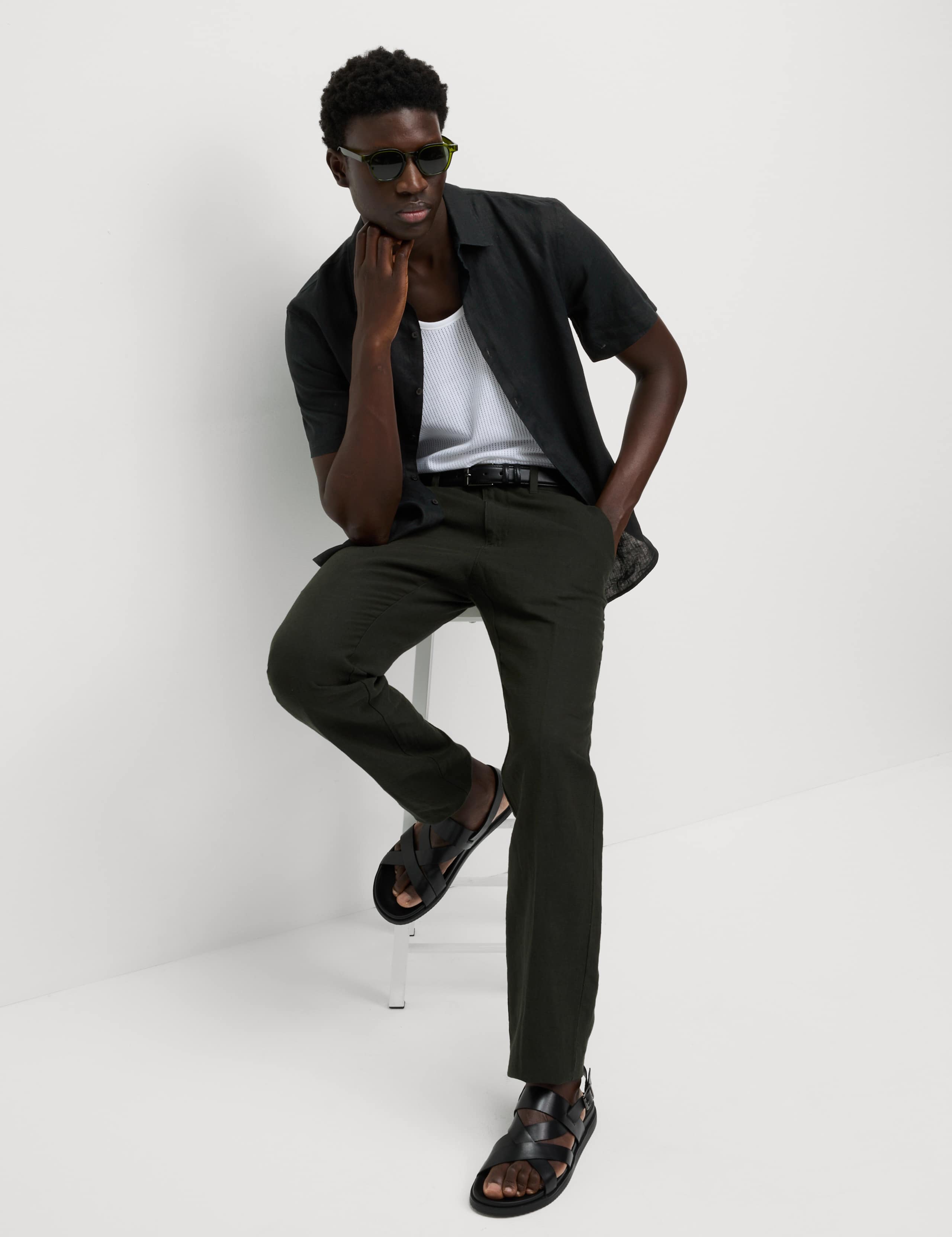 Slim Fit Pure Linen Shirt 4 of 5