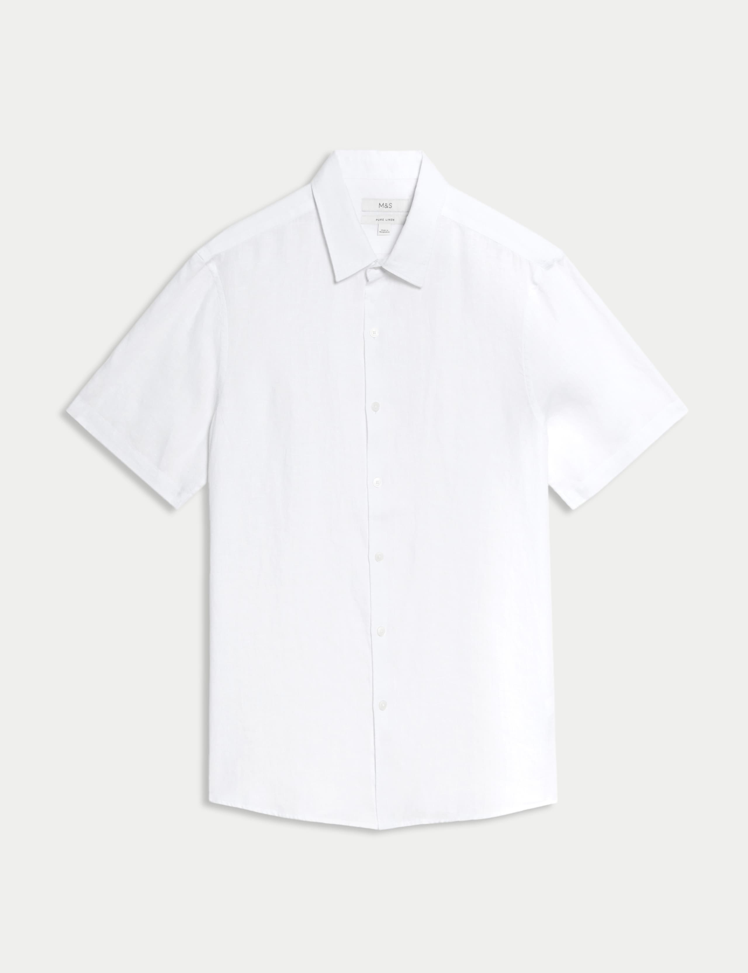 Slim Fit Pure Linen Shirt 2 of 6
