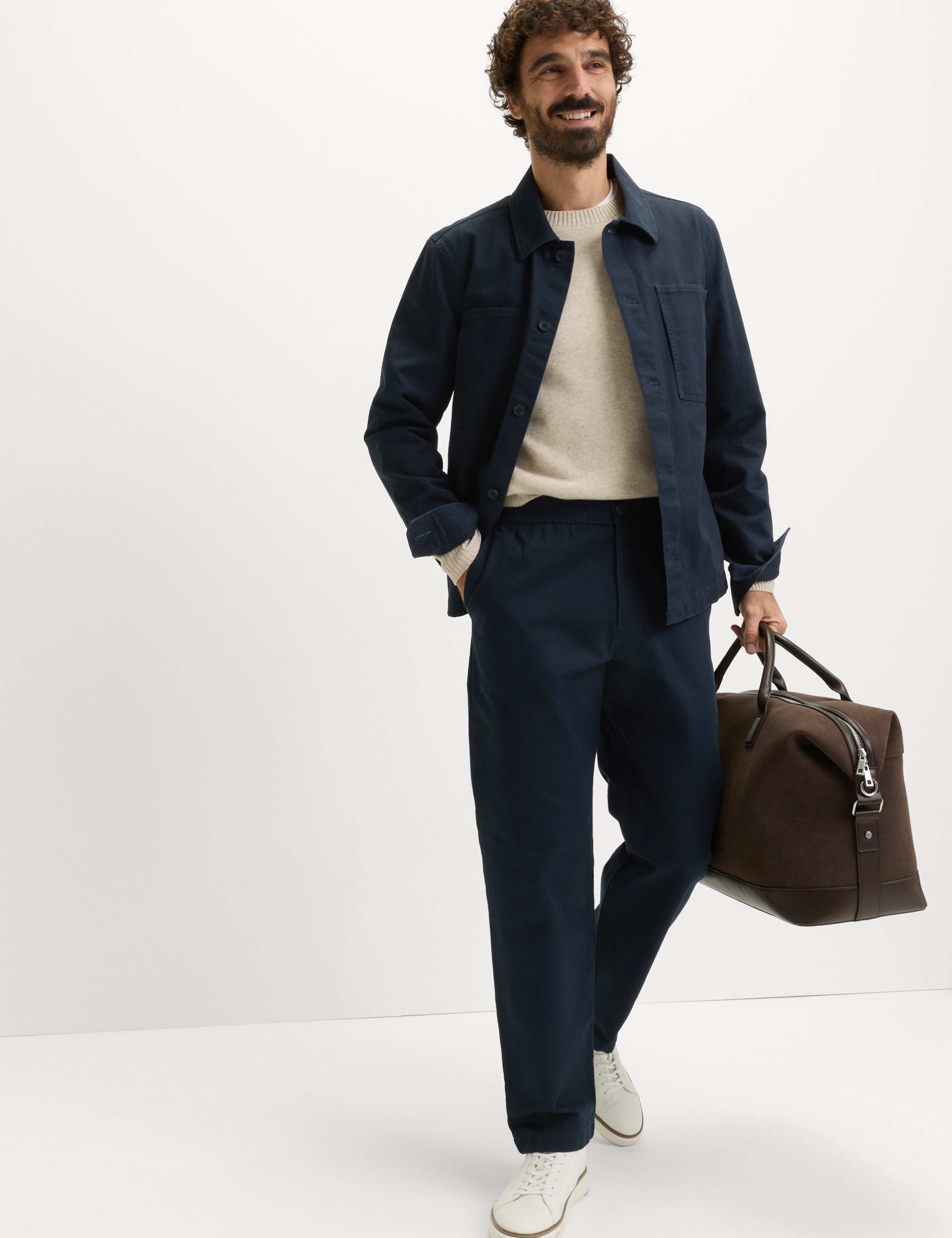 Pure Cotton Herringbone Overshirt​ 3 of 7