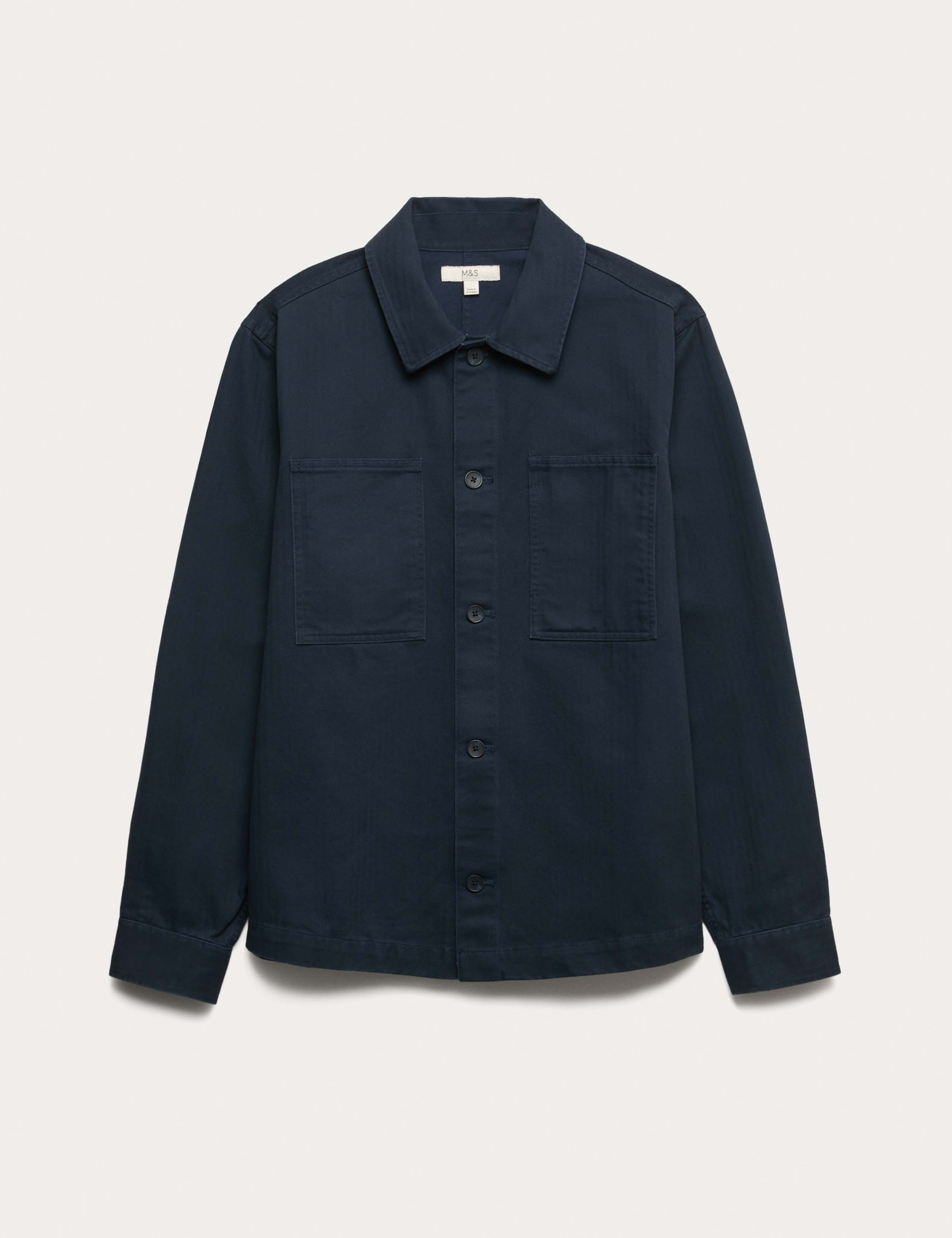 Pure Cotton Herringbone Overshirt​ 2 of 7