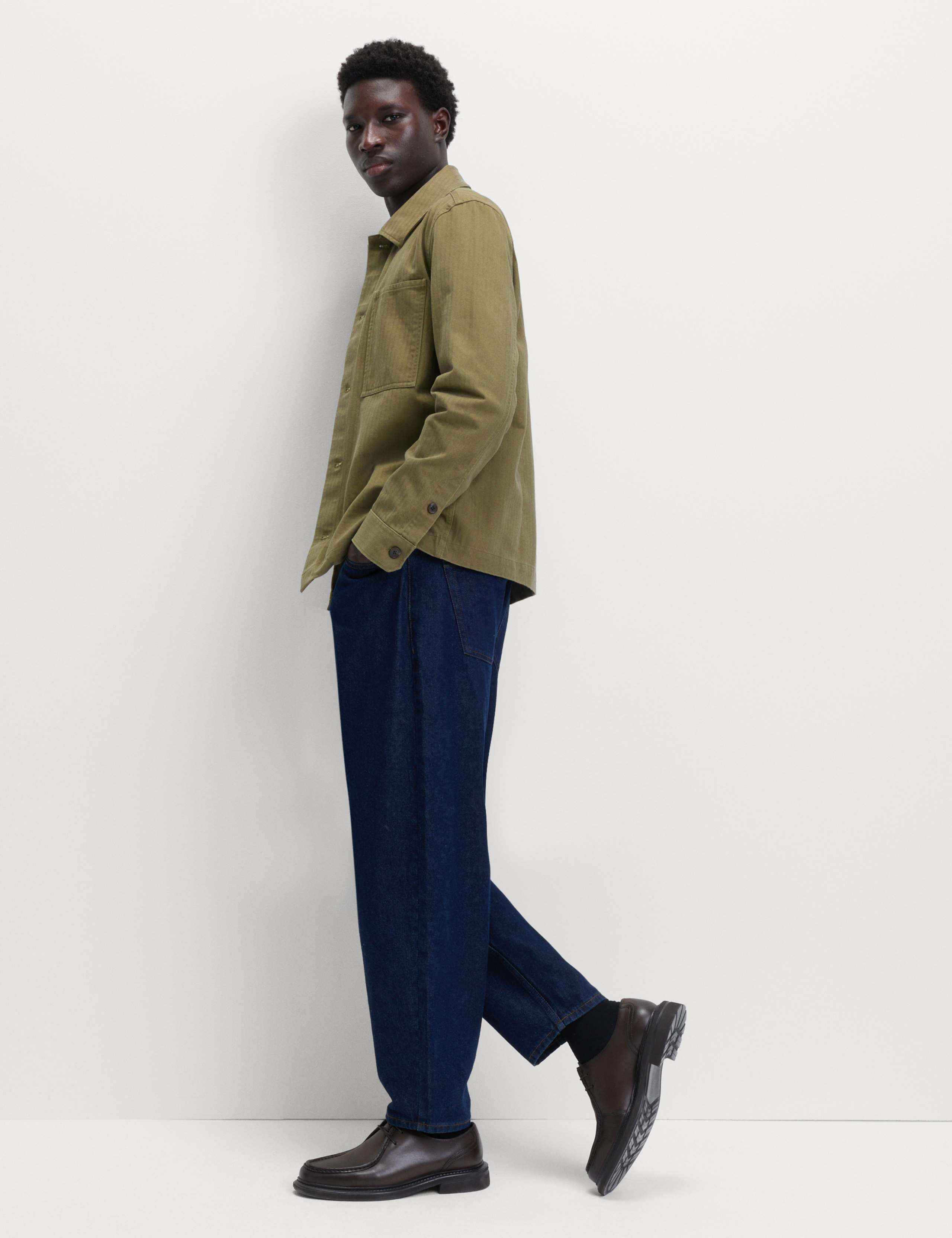 Pure Cotton Herringbone Overshirt​ 5 of 6