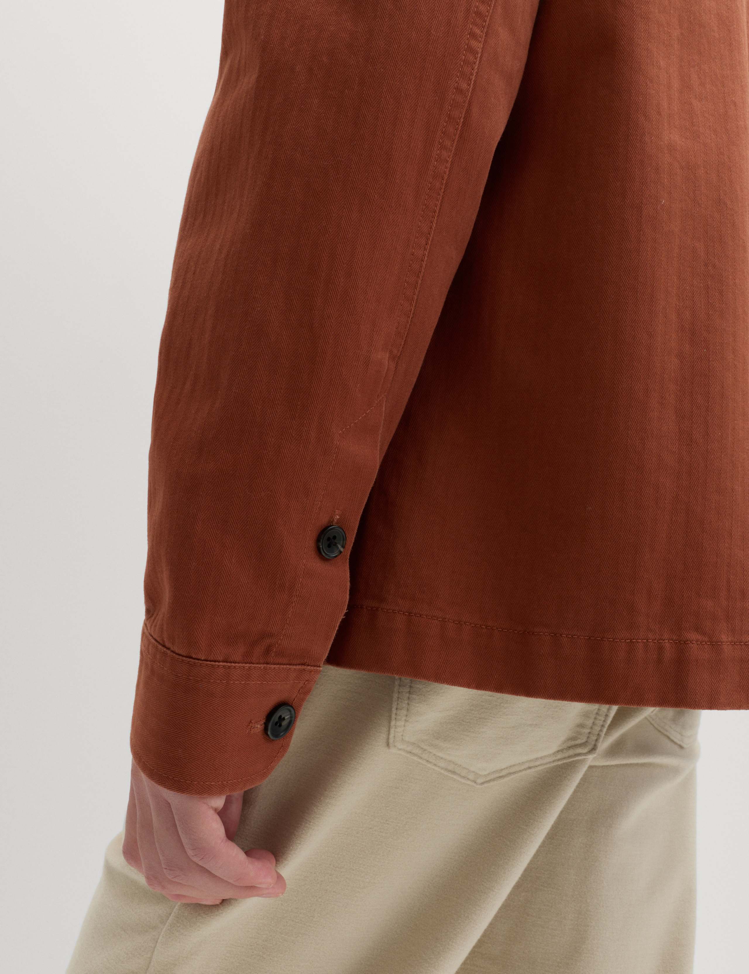 Pure Cotton Herringbone Overshirt​ 7 of 7