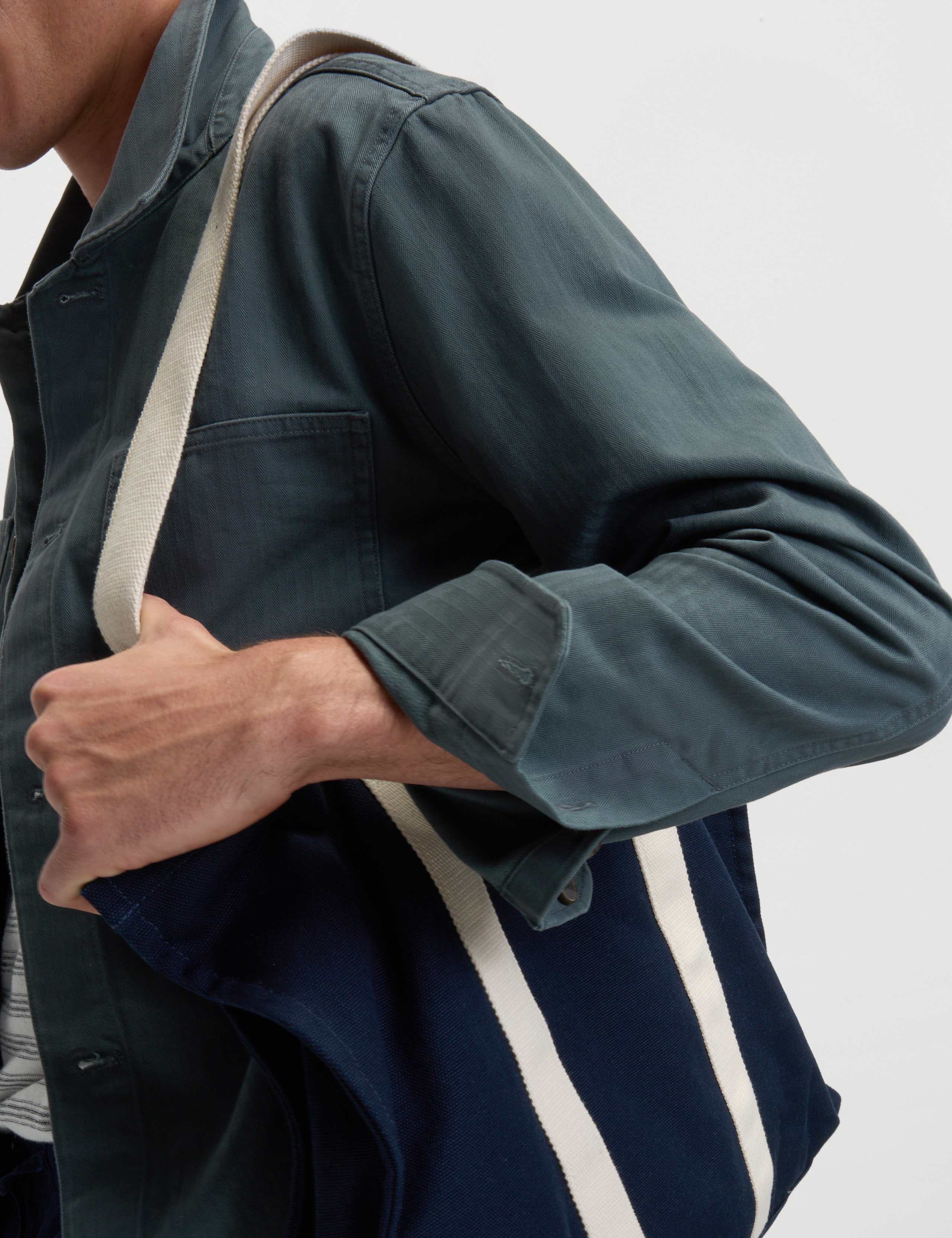 Pure Cotton Herringbone Overshirt​ 3 of 7