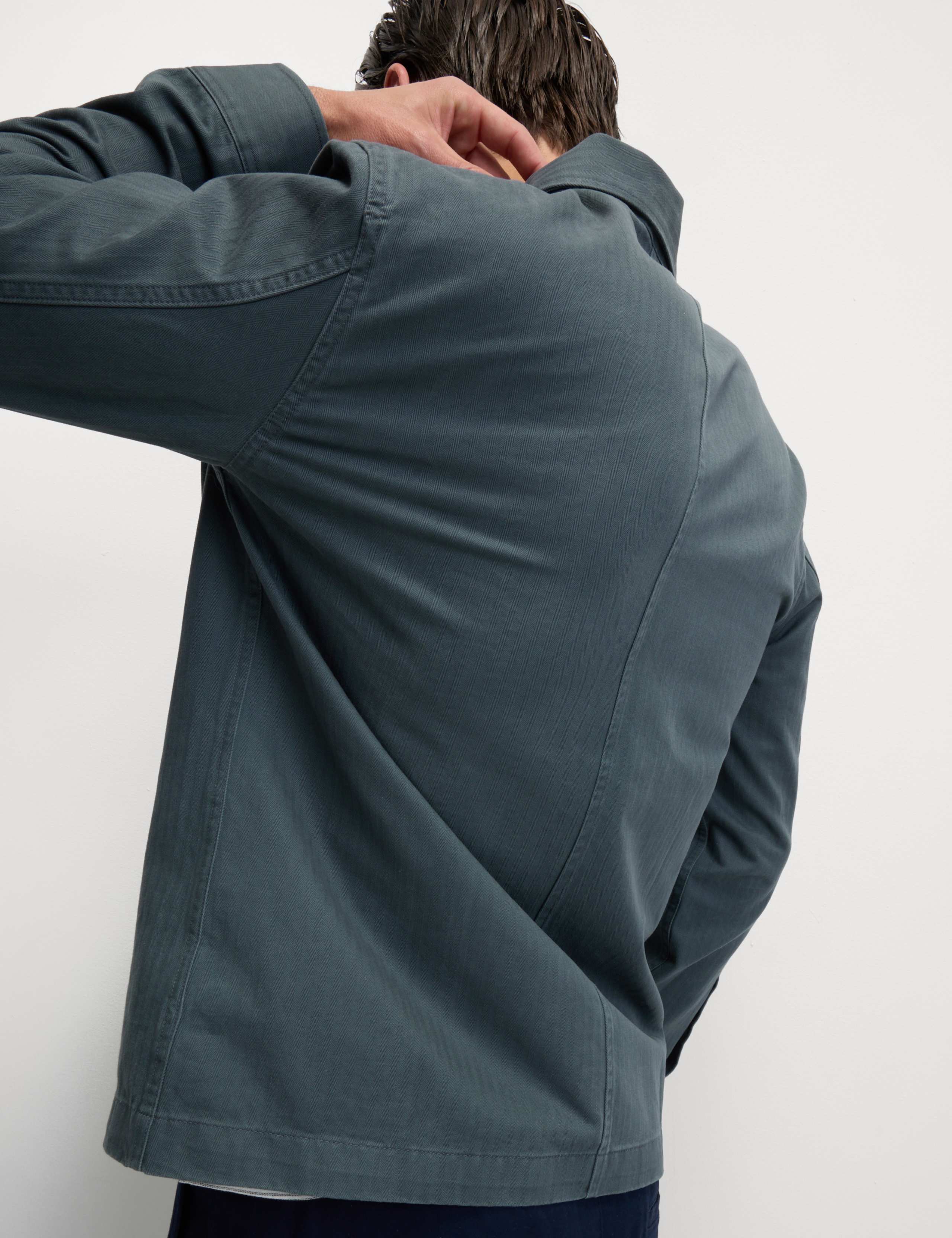 Pure Cotton Herringbone Overshirt​ 6 of 7