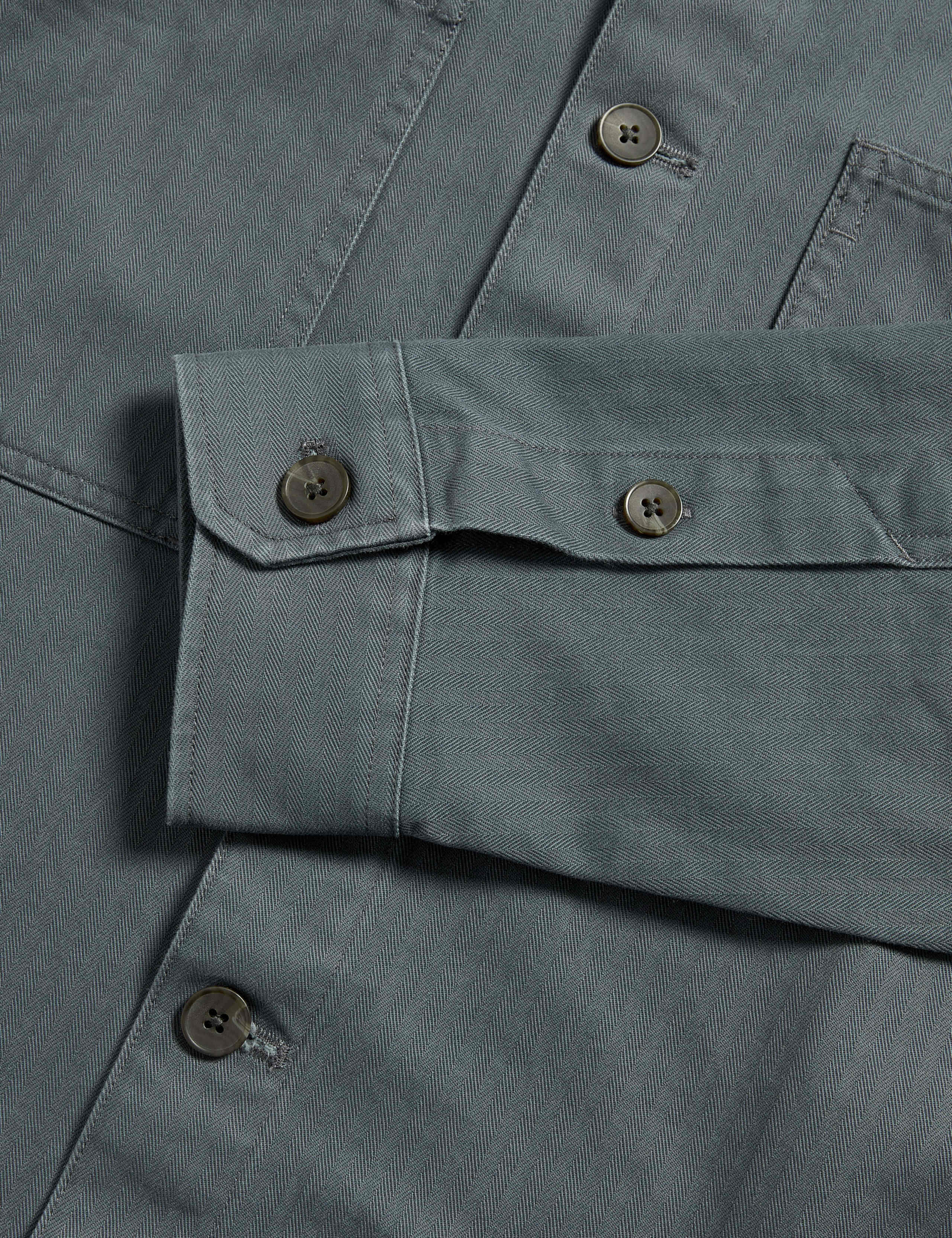 Pure Cotton Herringbone Overshirt​ 7 of 7