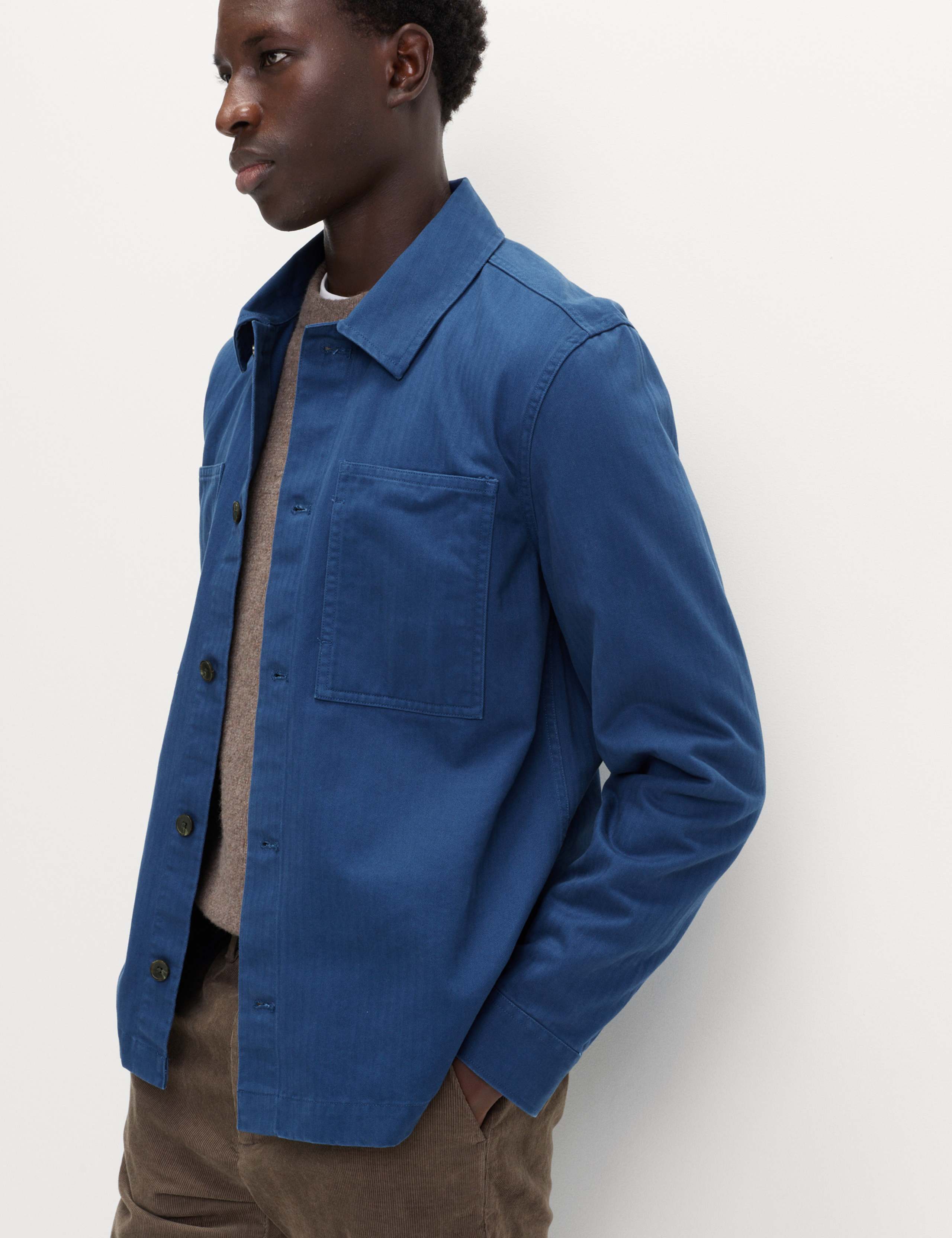 Pure Cotton Herringbone Overshirt​ 5 of 6