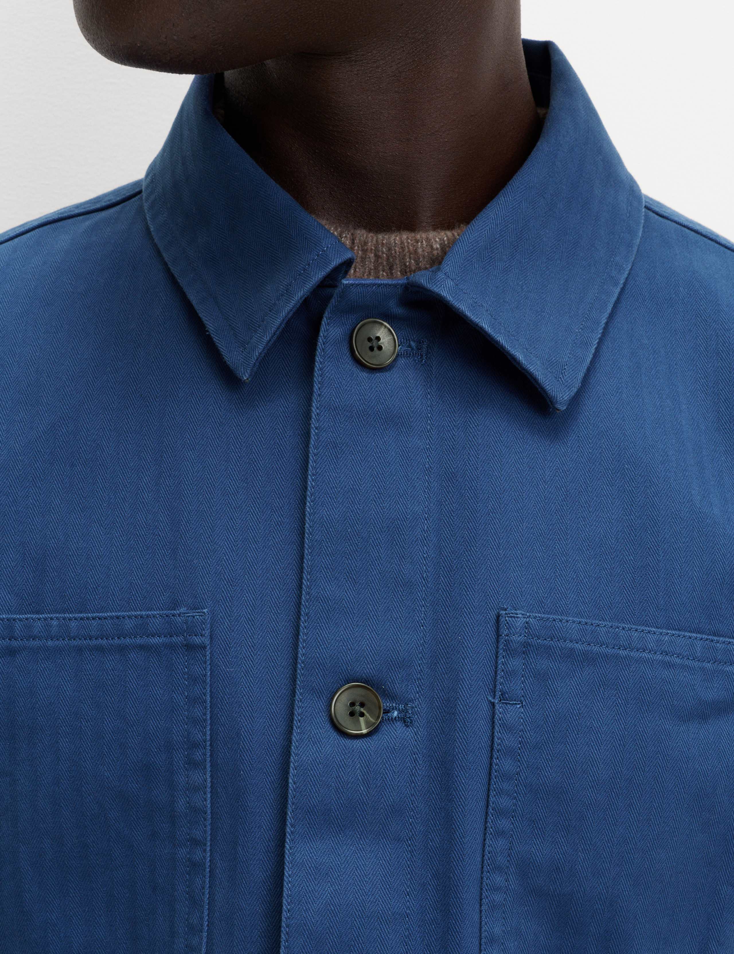 Pure Cotton Herringbone Overshirt​ 6 of 6