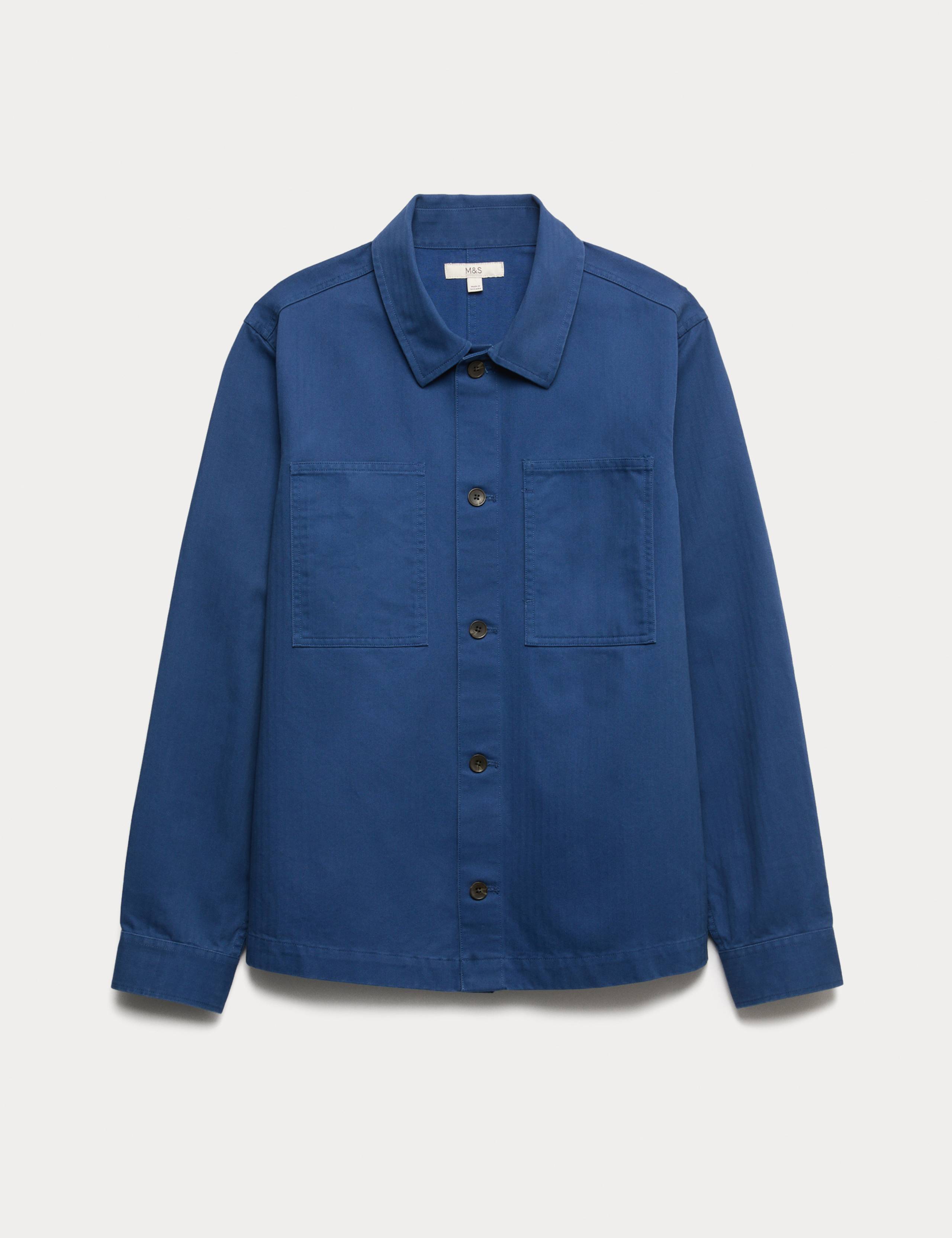 Pure Cotton Herringbone Overshirt​ 2 of 6