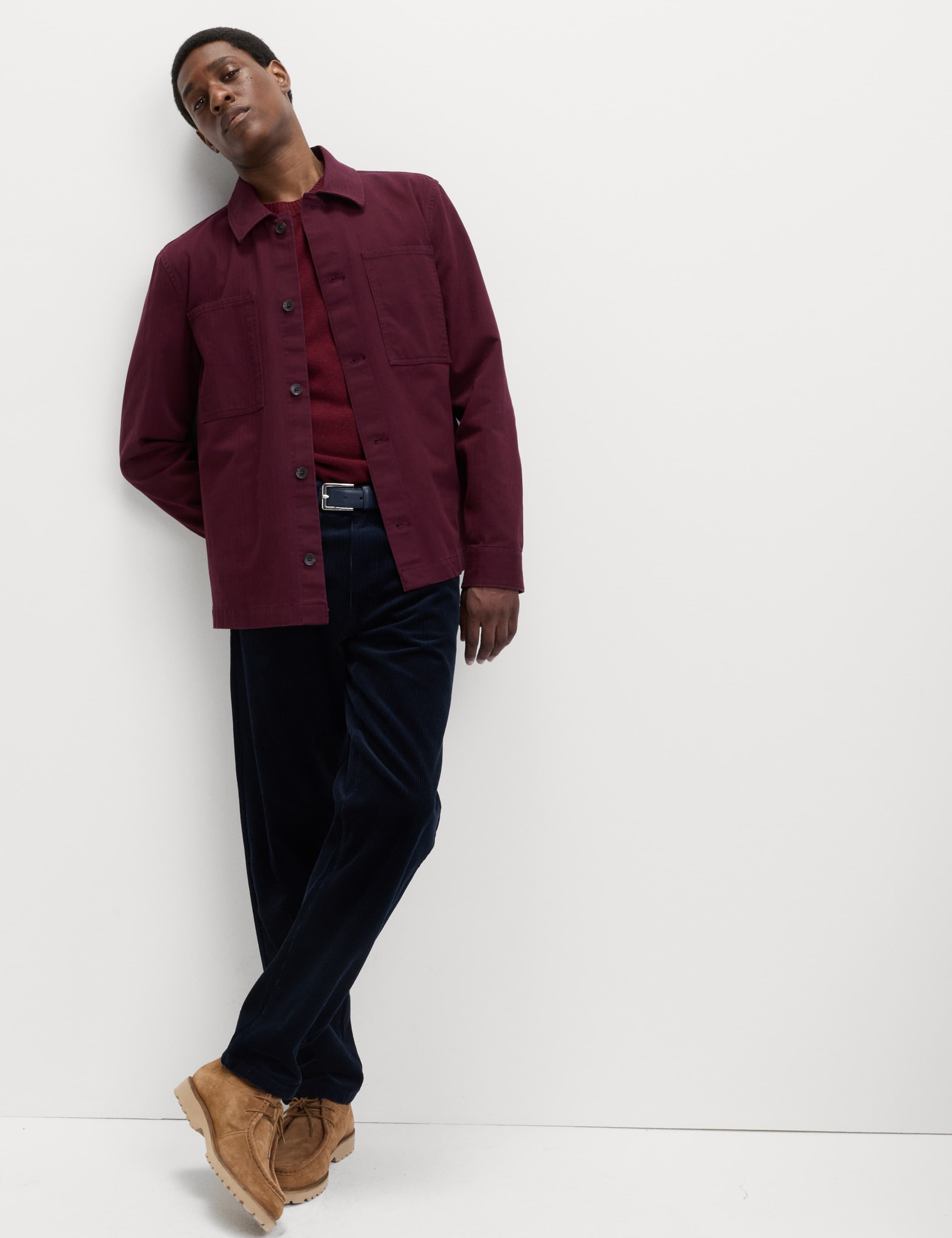 Pure Cotton Herringbone Overshirt​ 5 of 7