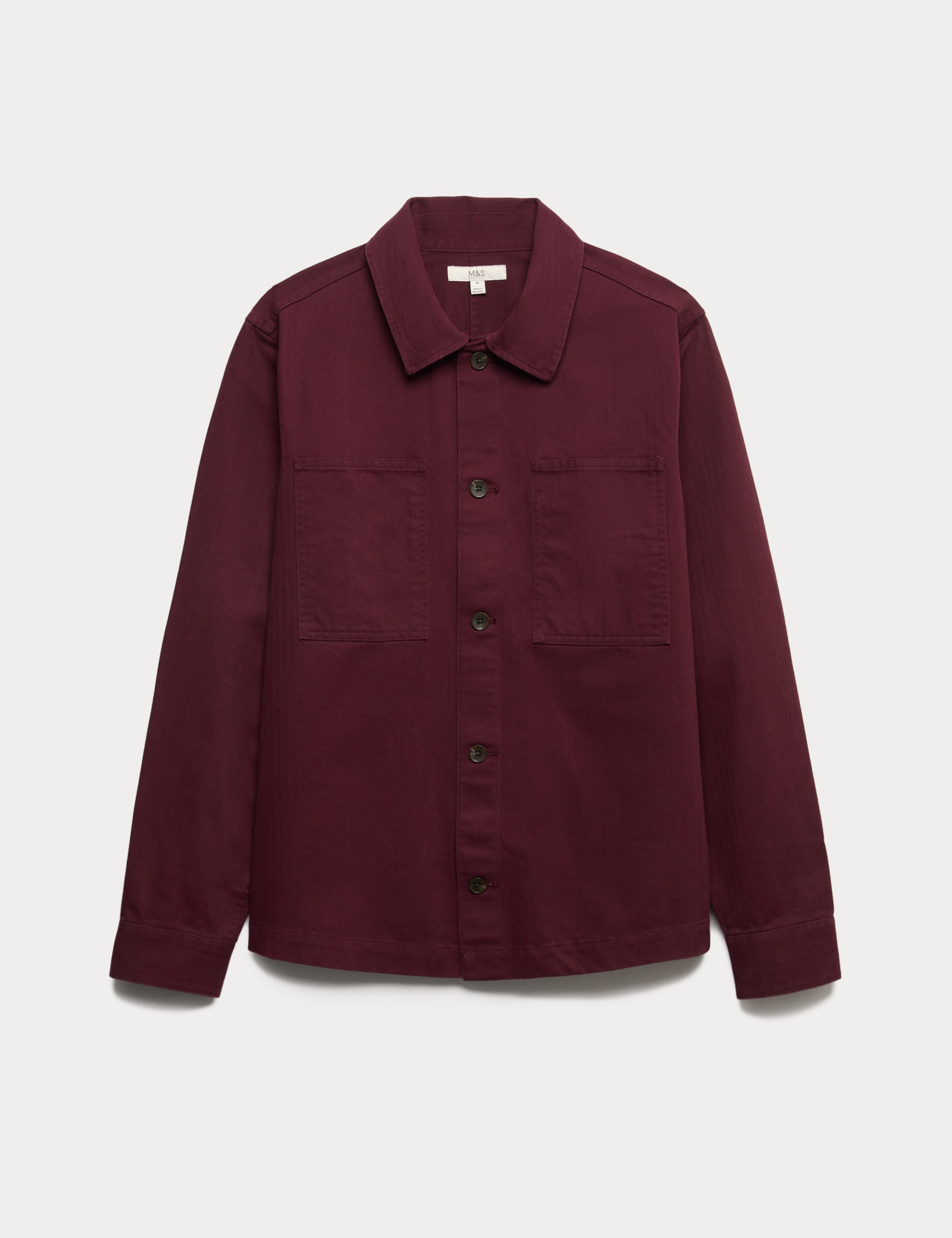 Pure Cotton Herringbone Overshirt​ 2 of 7