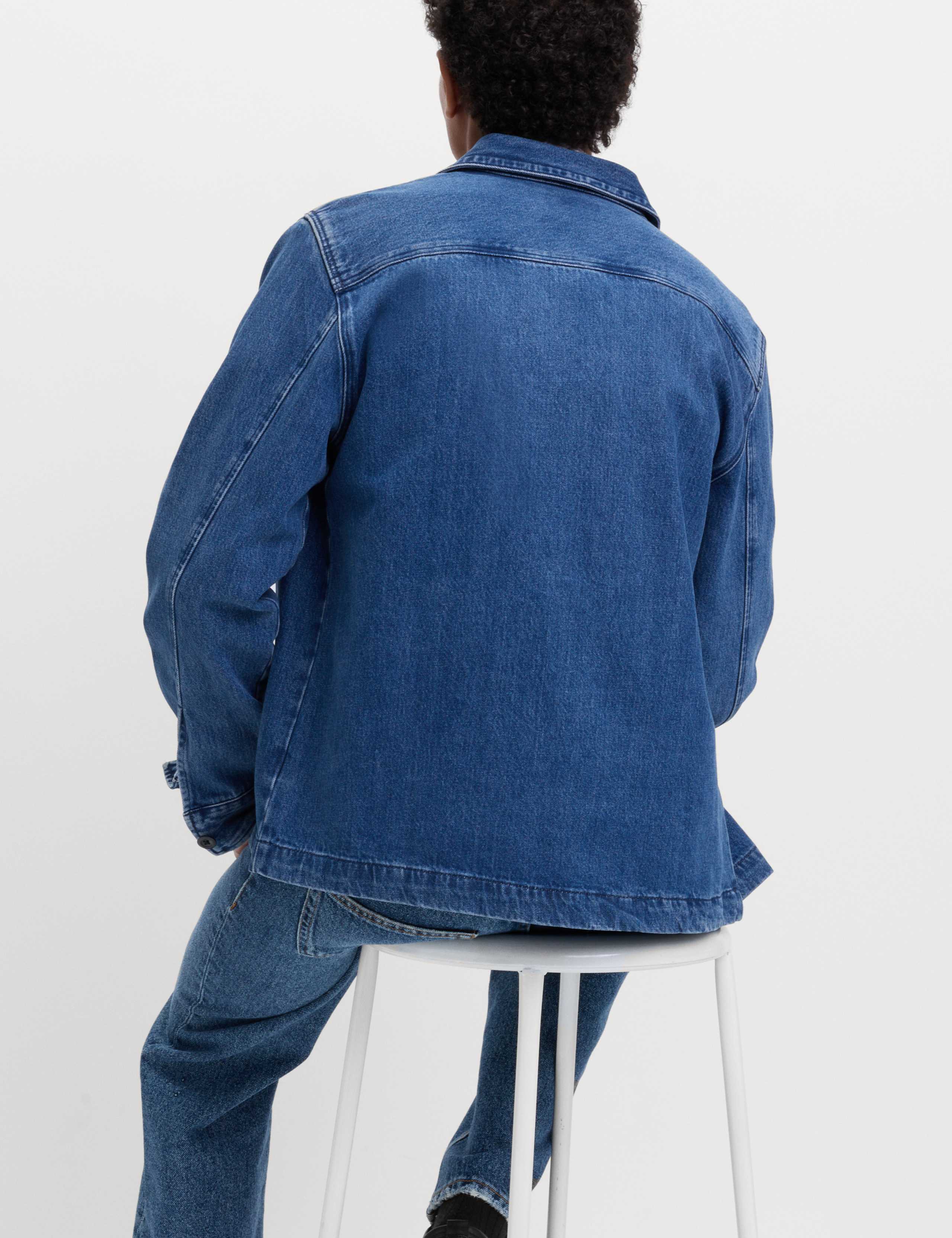 Pure Cotton Denim Overhead Shirt 5 of 5