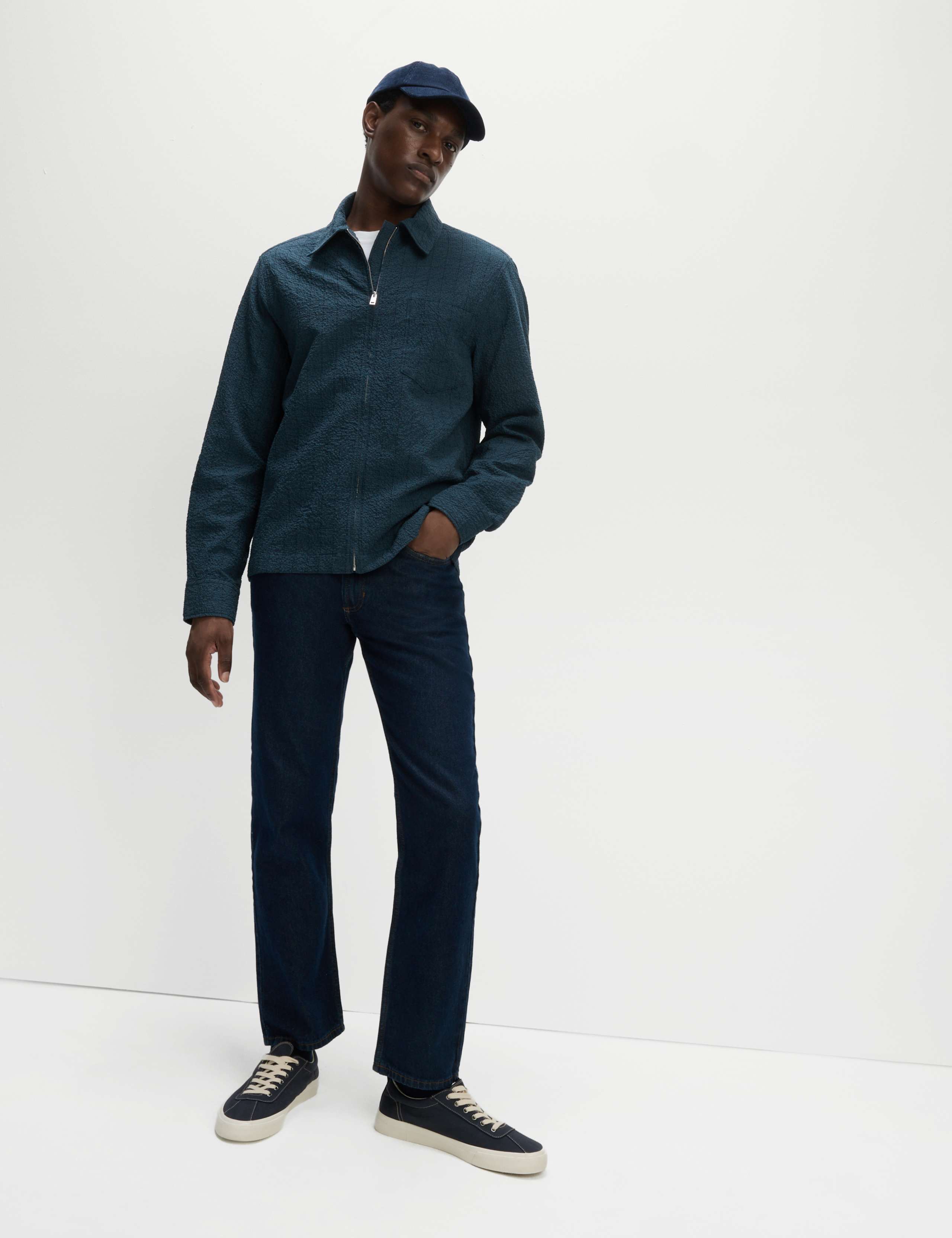 Cotton Rich Checked Poplin Overshirt 3 of 8