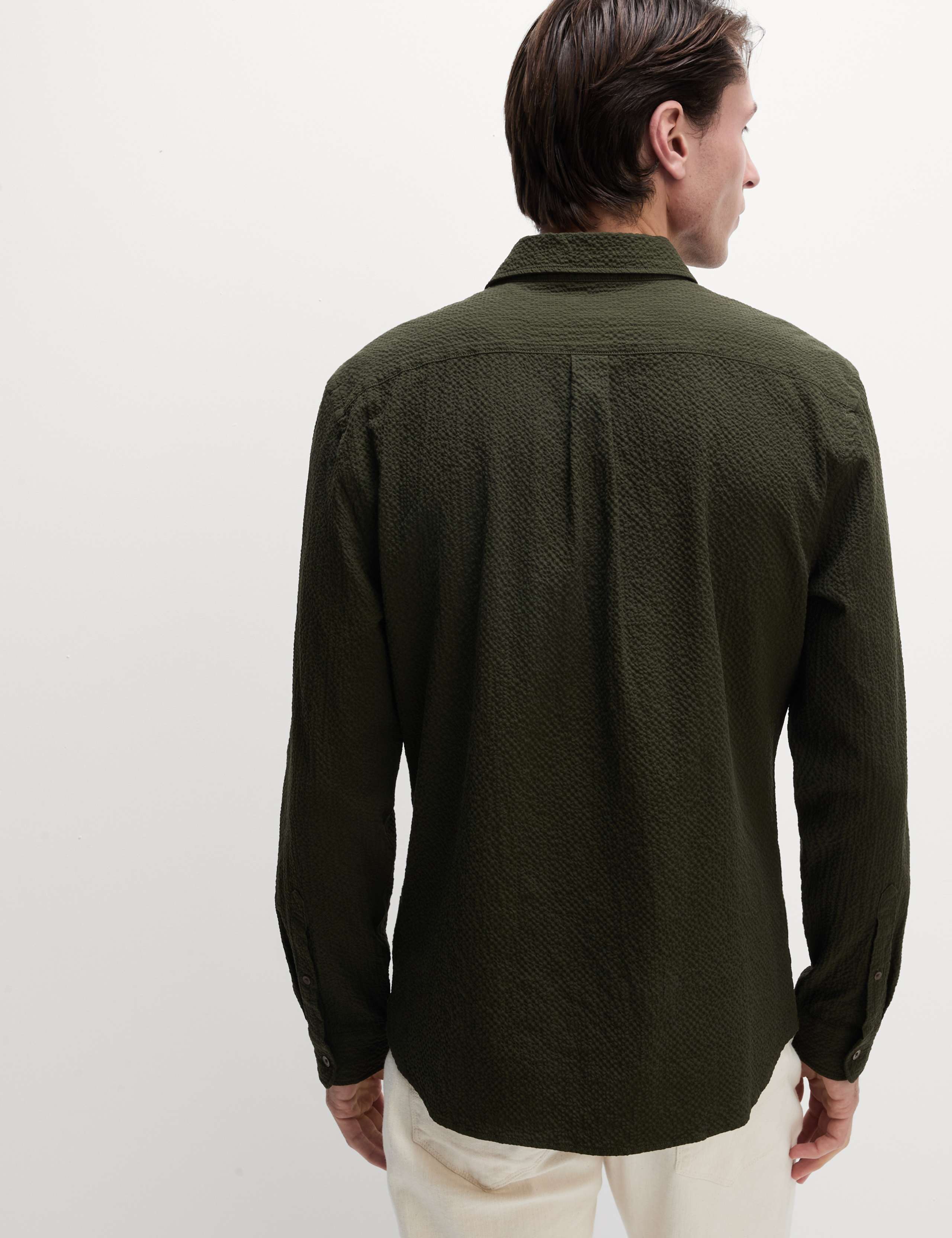 Cotton Rich Seersucker Shirt 5 of 6