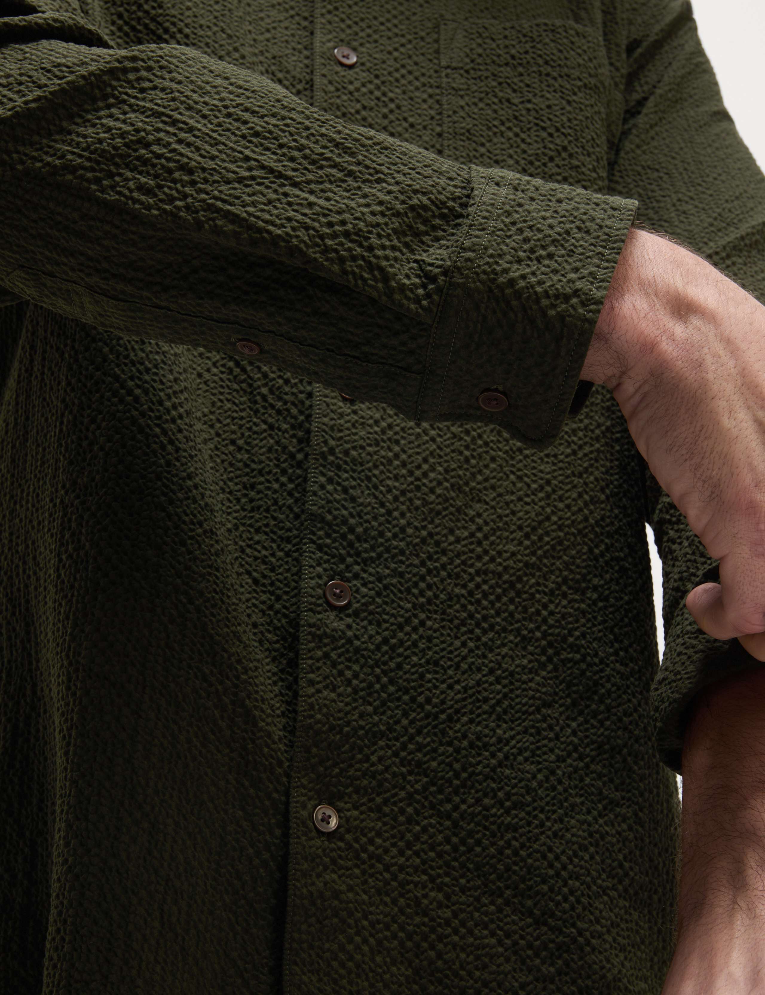 Cotton Rich Seersucker Shirt 6 of 6