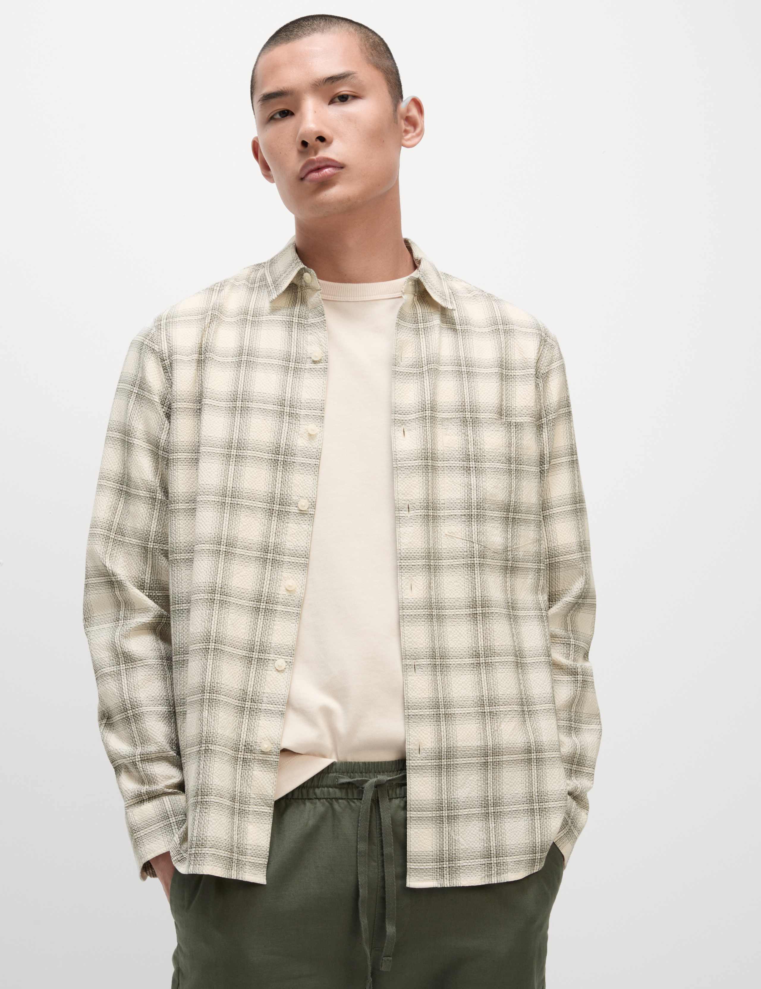 Cotton Rich Check Seersucker Shirt 4 of 6