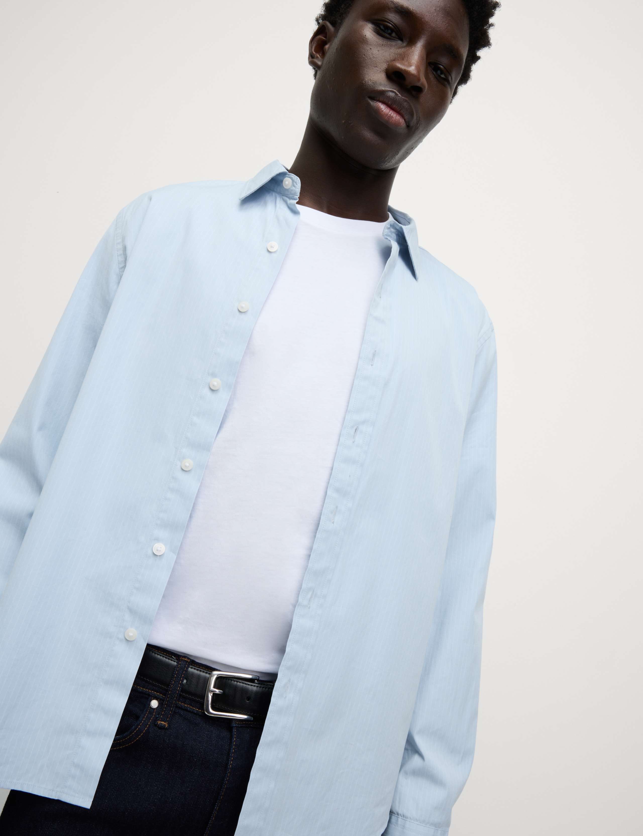 Pure Cotton Striped Oxford Shirt 3 of 6