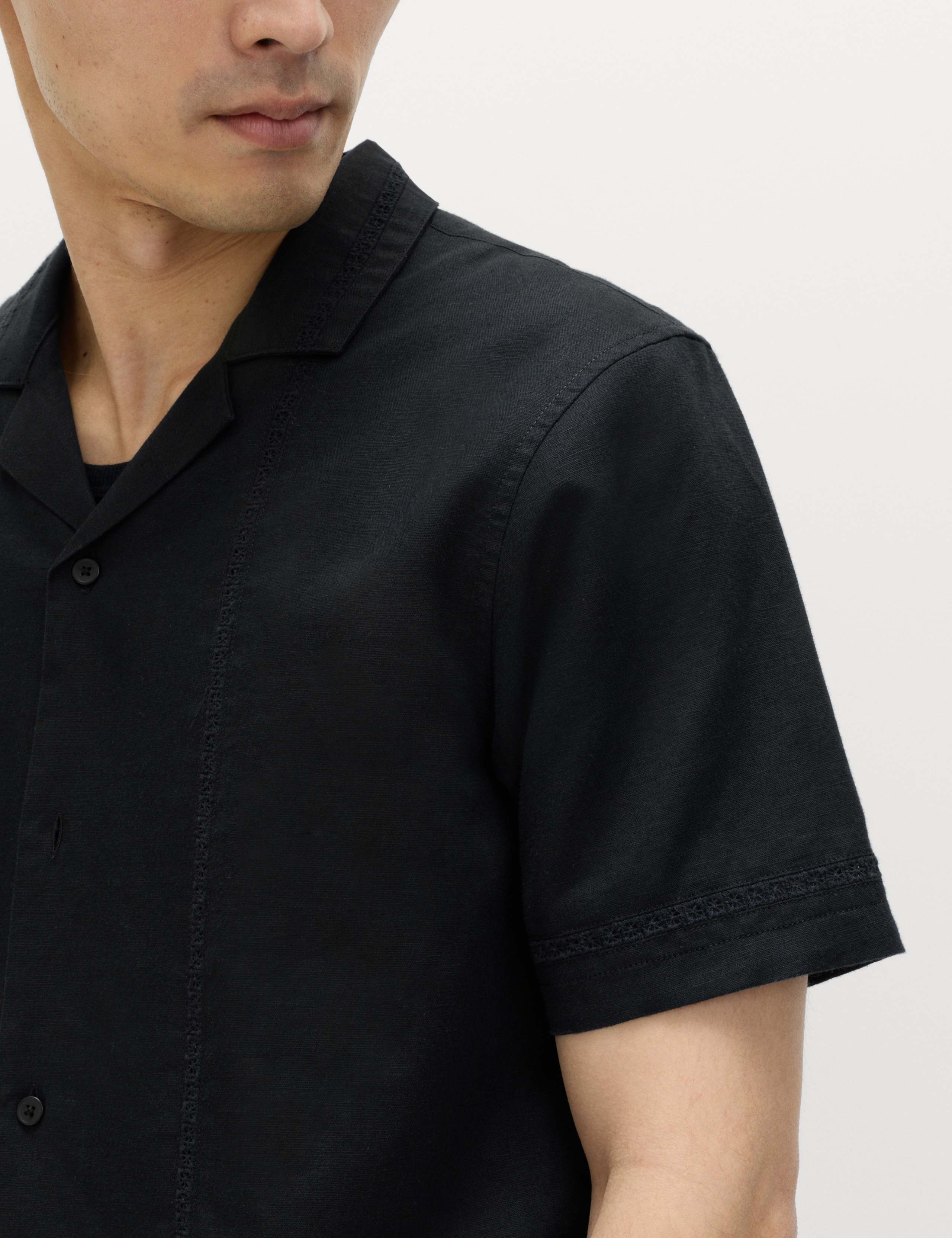 Short Sleeve Linen Blend Shirt 3 of 6