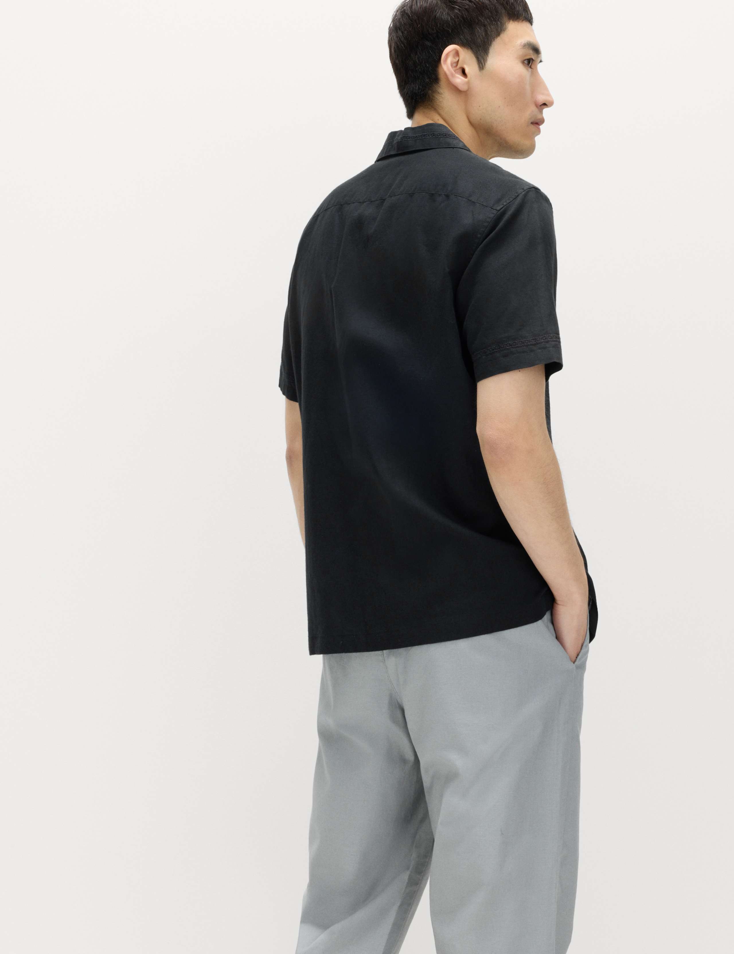 Short Sleeve Linen Blend Shirt 4 of 6