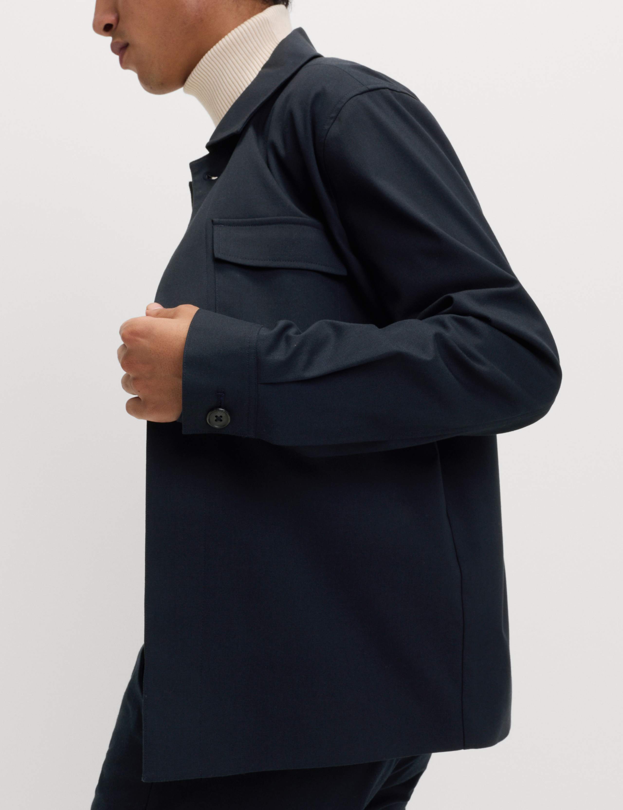 Cotton Blend Overshirt 3 of 6