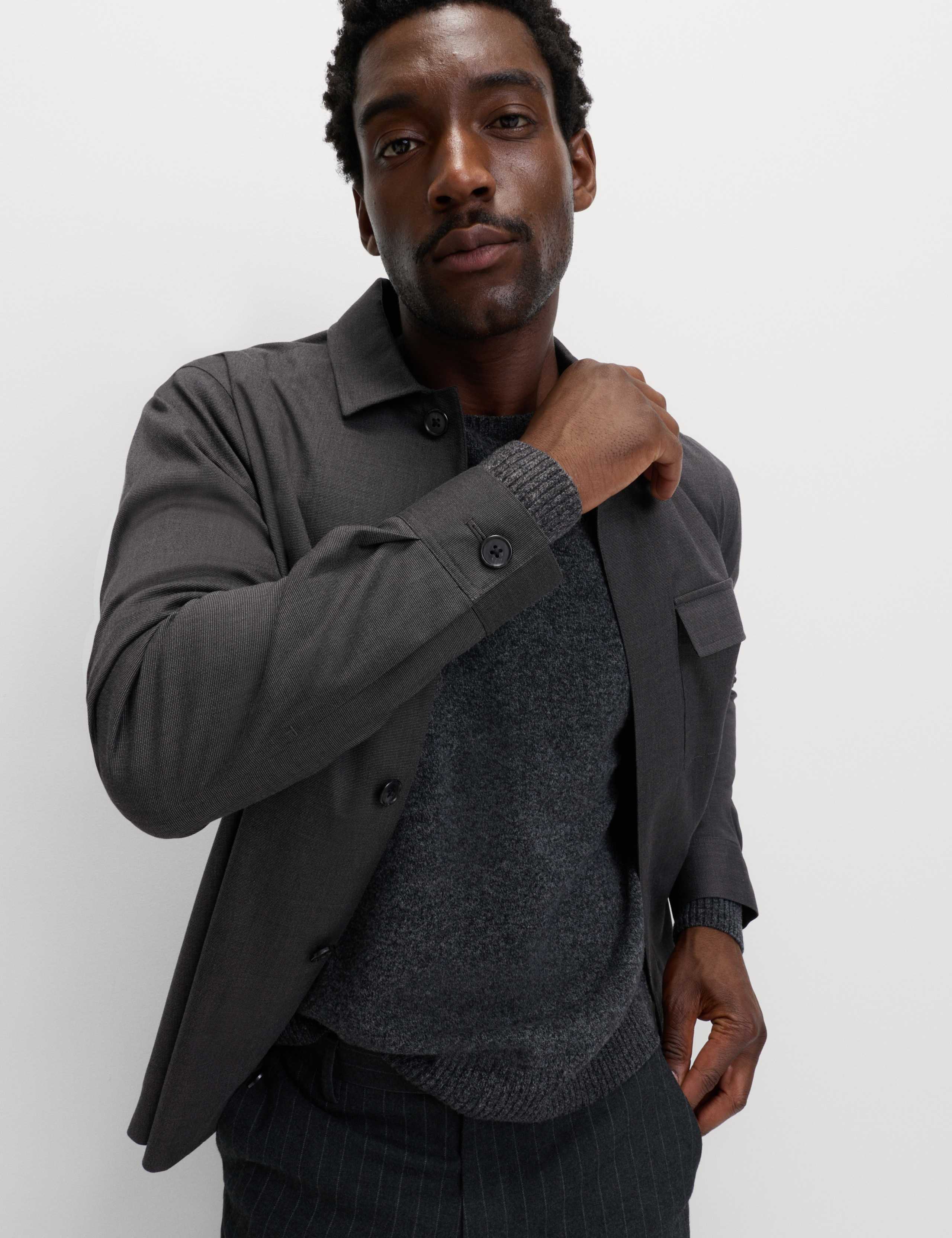 Cotton Blend Overshirt 3 of 6