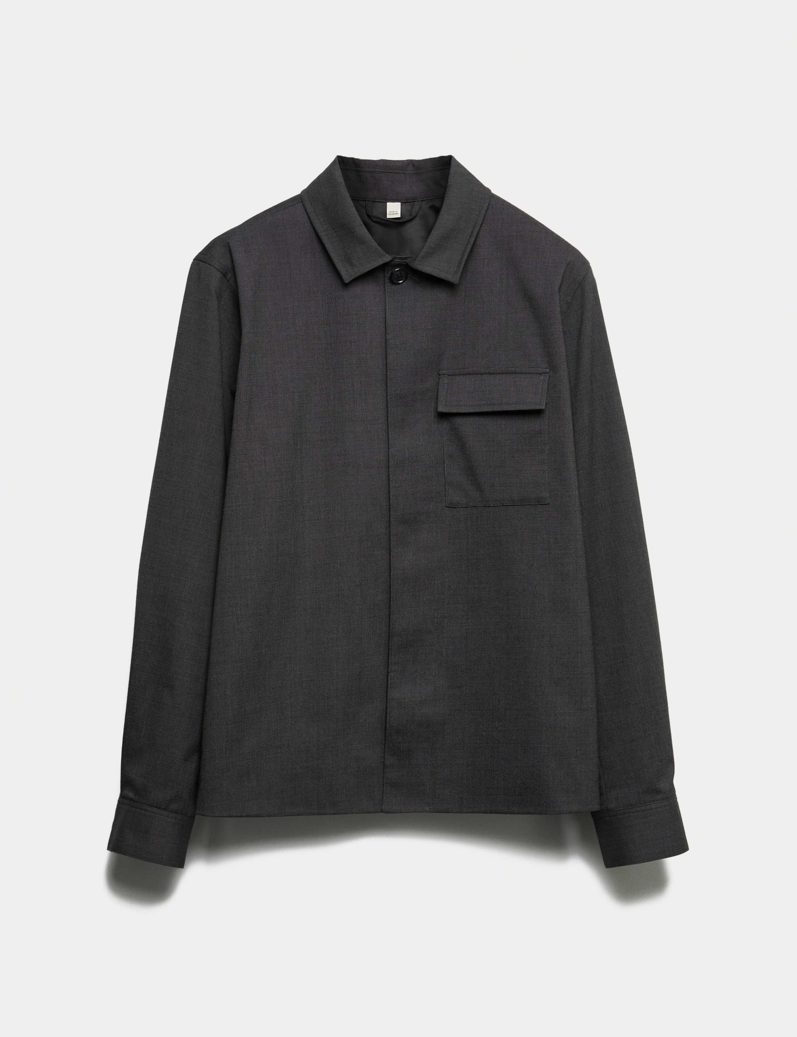 Cotton Blend Overshirt 2 of 6