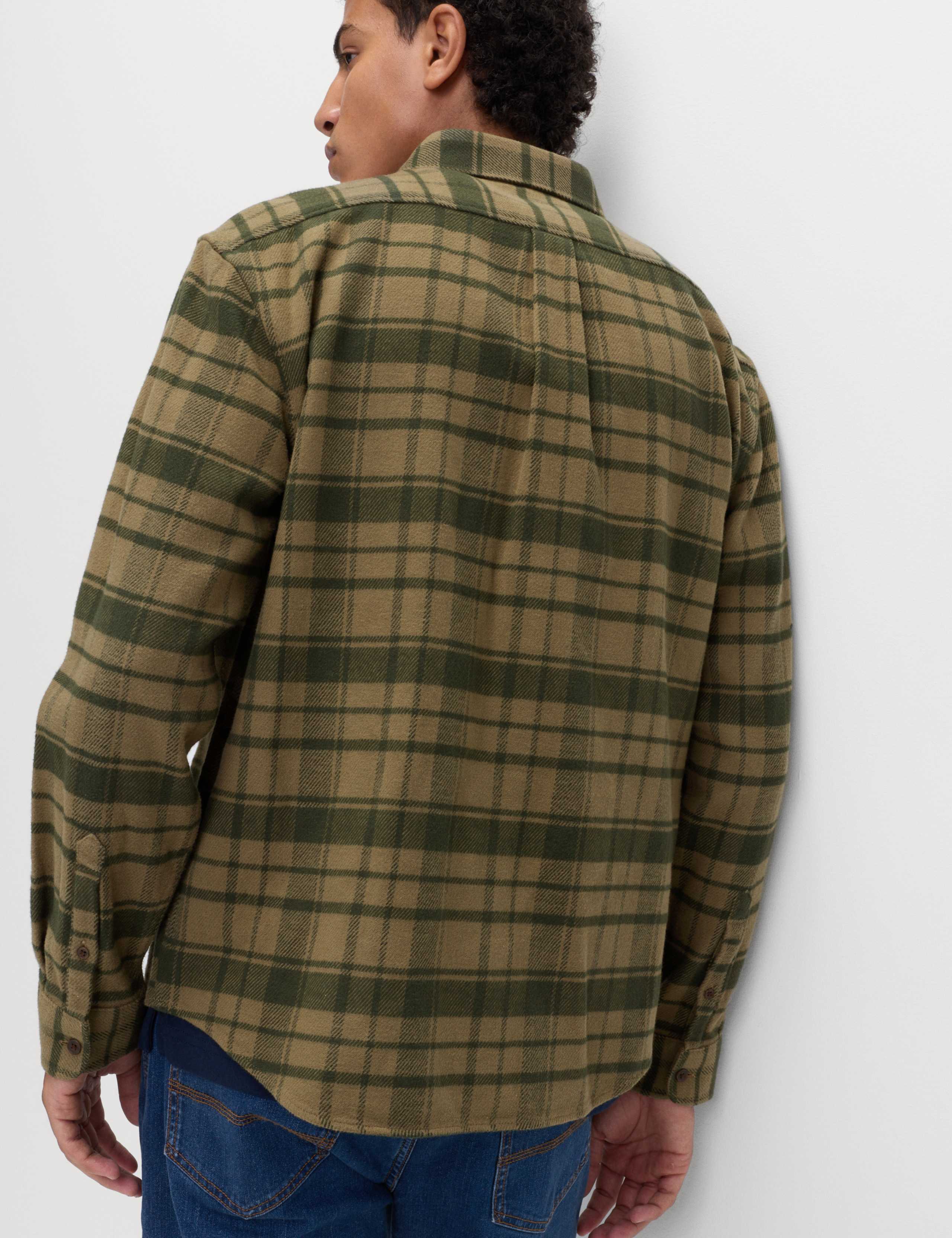 Pure Cotton Checked Flannel Shirt 5 of 5