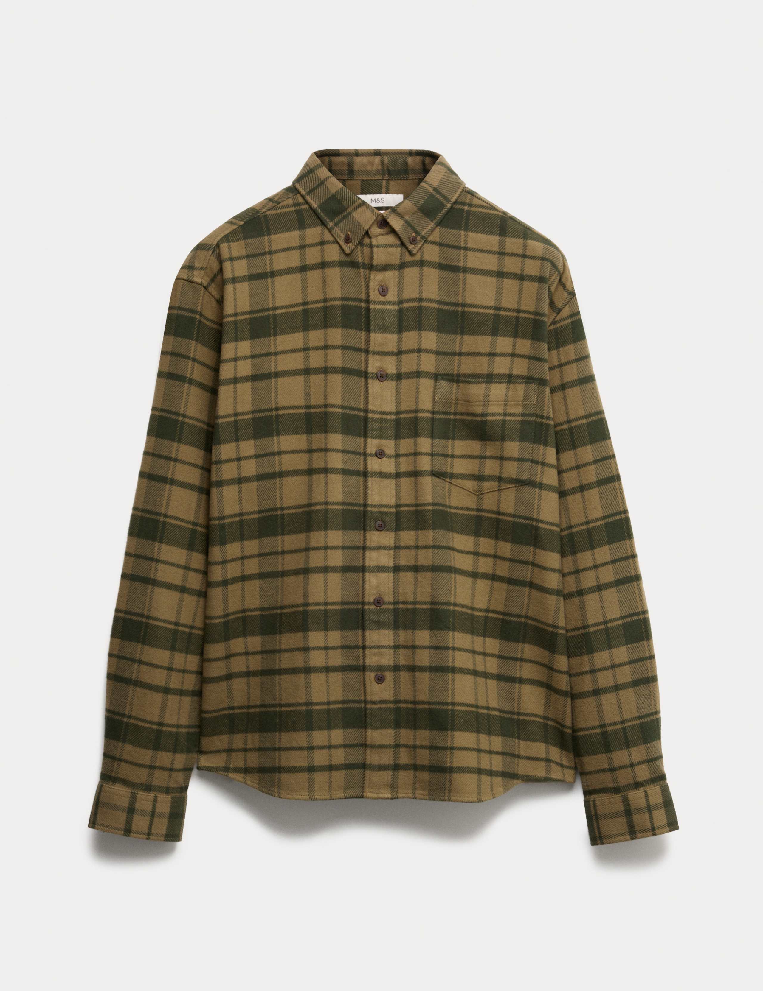 Pure Cotton Checked Flannel Shirt 2 of 5
