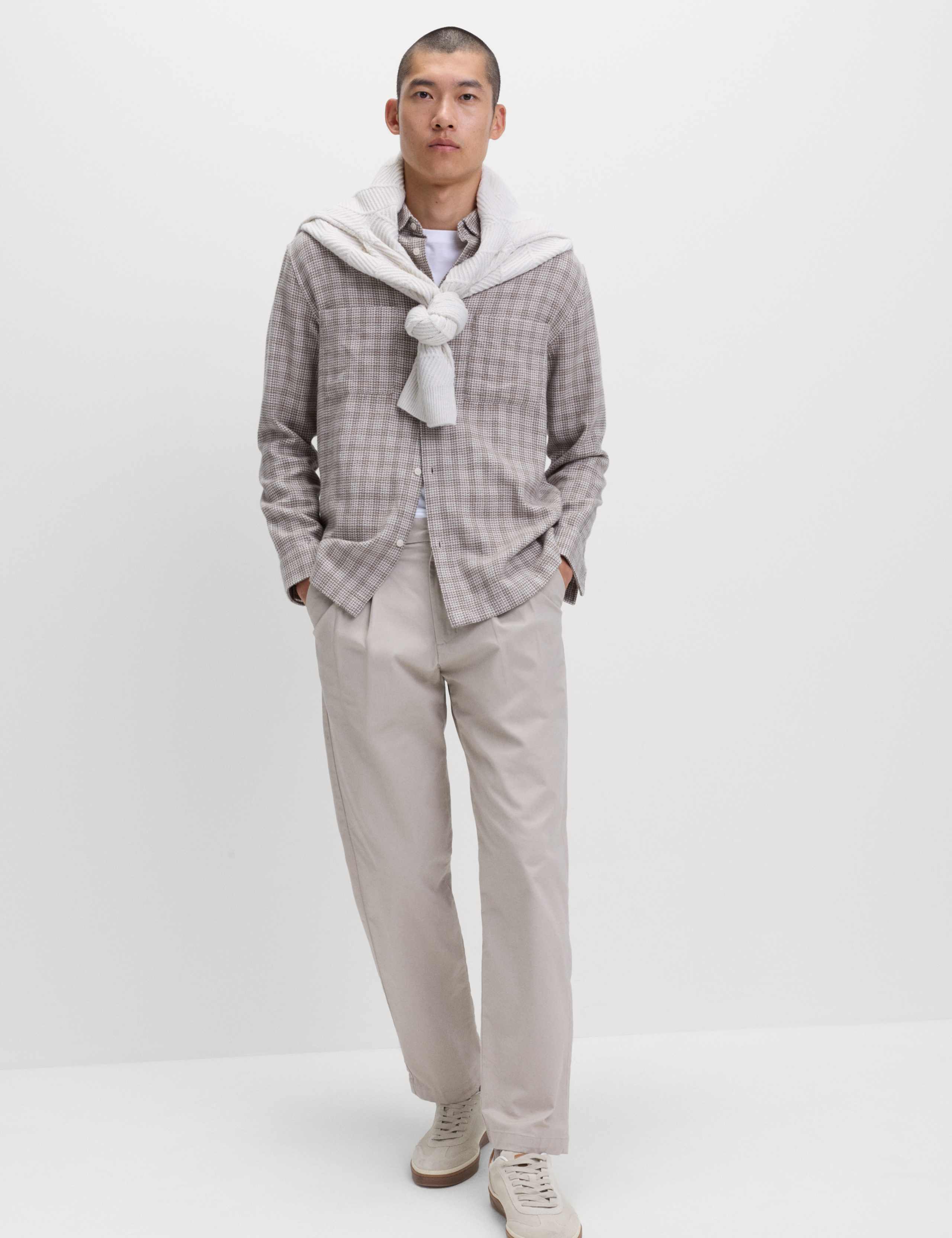 Pure Cotton Checked Flannel Shirt 5 of 7