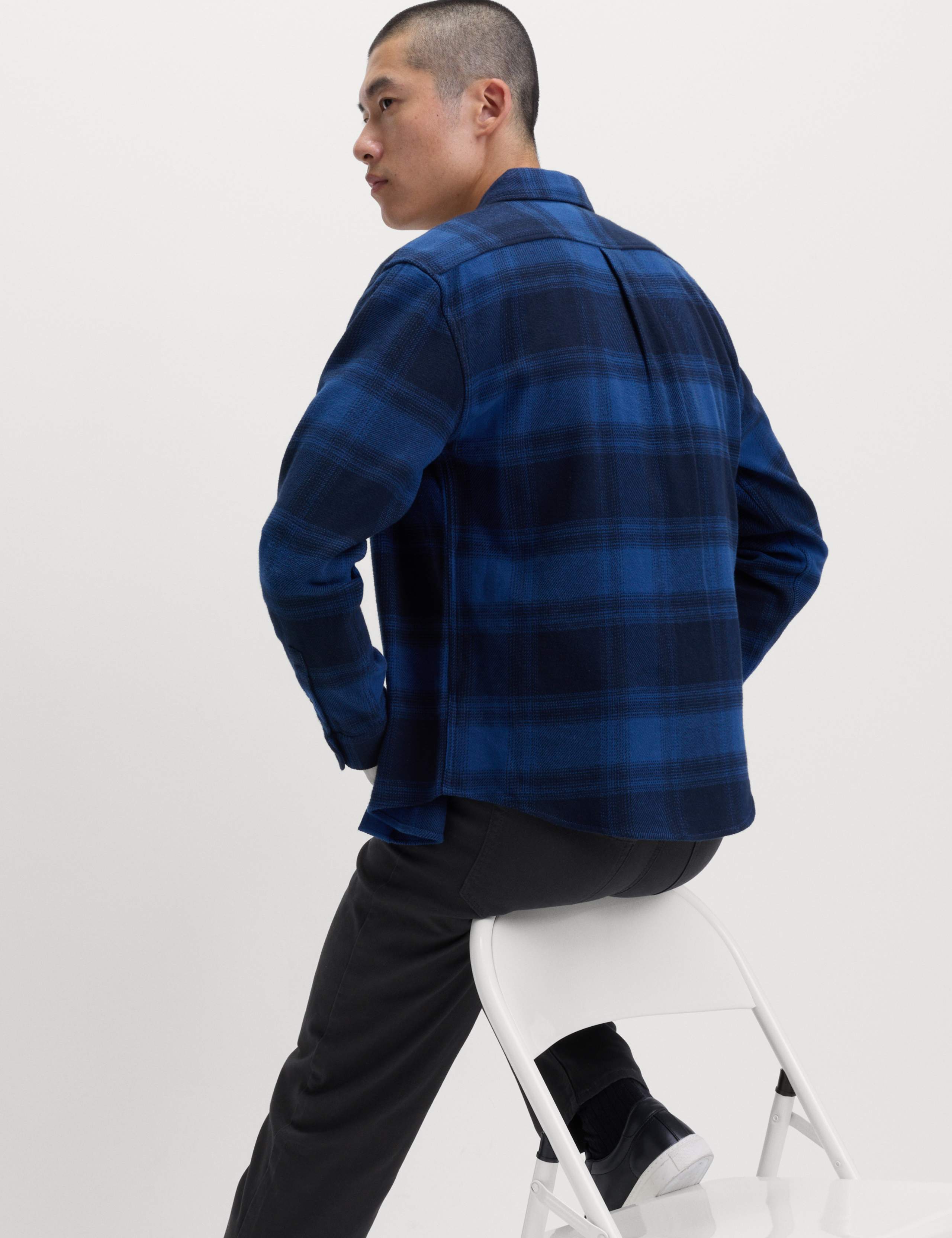 Pure Cotton Checked Flannel Shirt 4 of 5