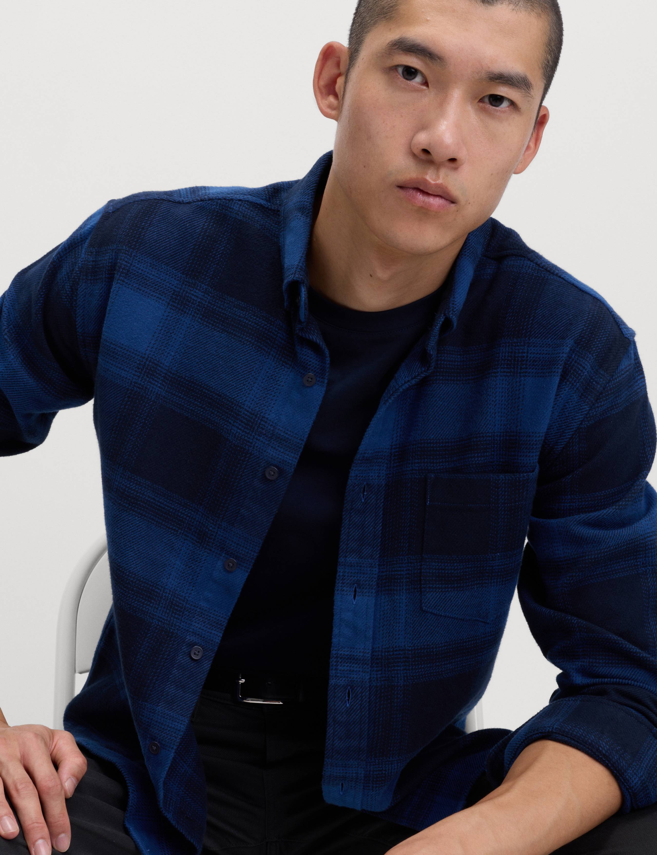 Pure Cotton Checked Flannel Shirt 5 of 5