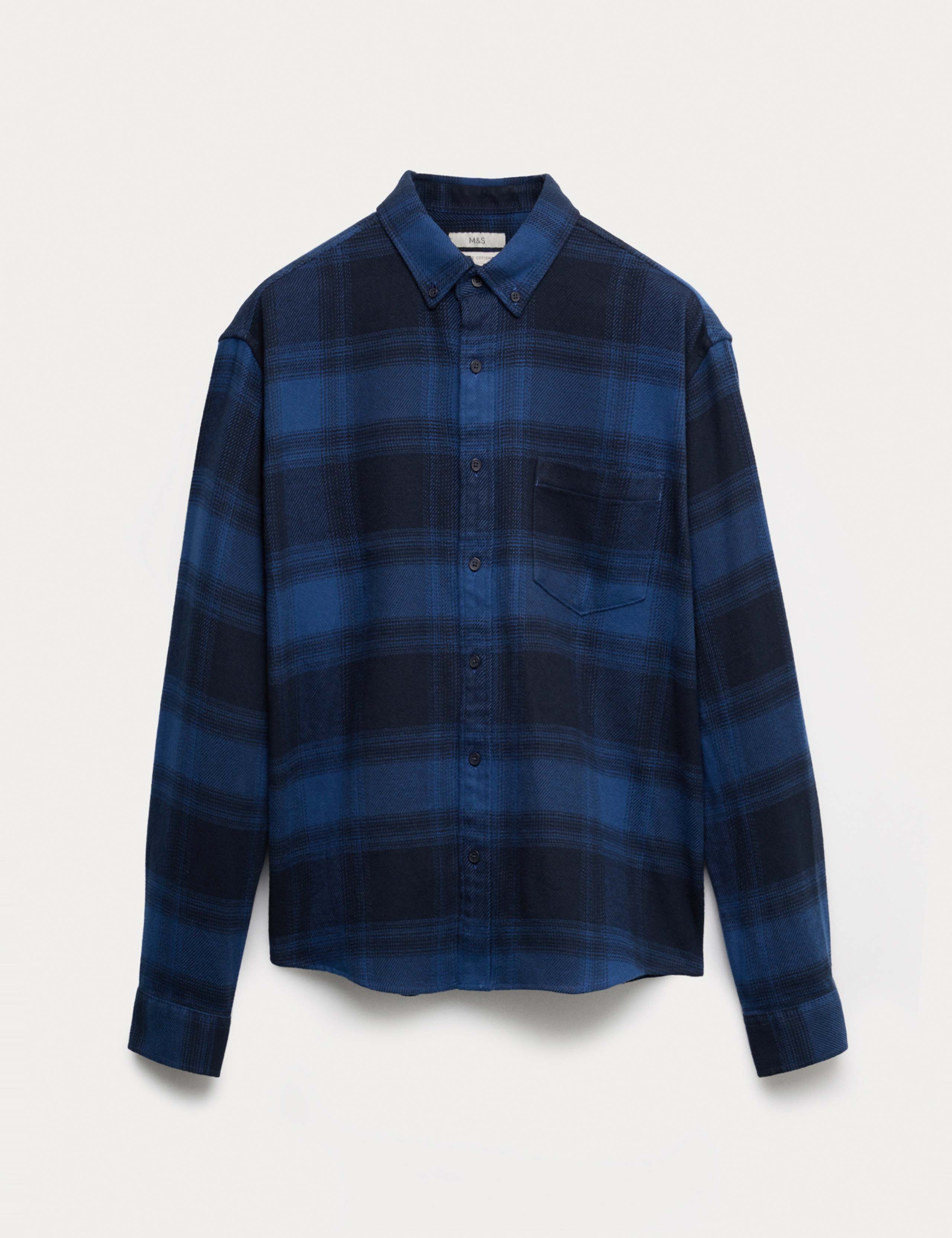 Pure Cotton Checked Flannel Shirt 2 of 5