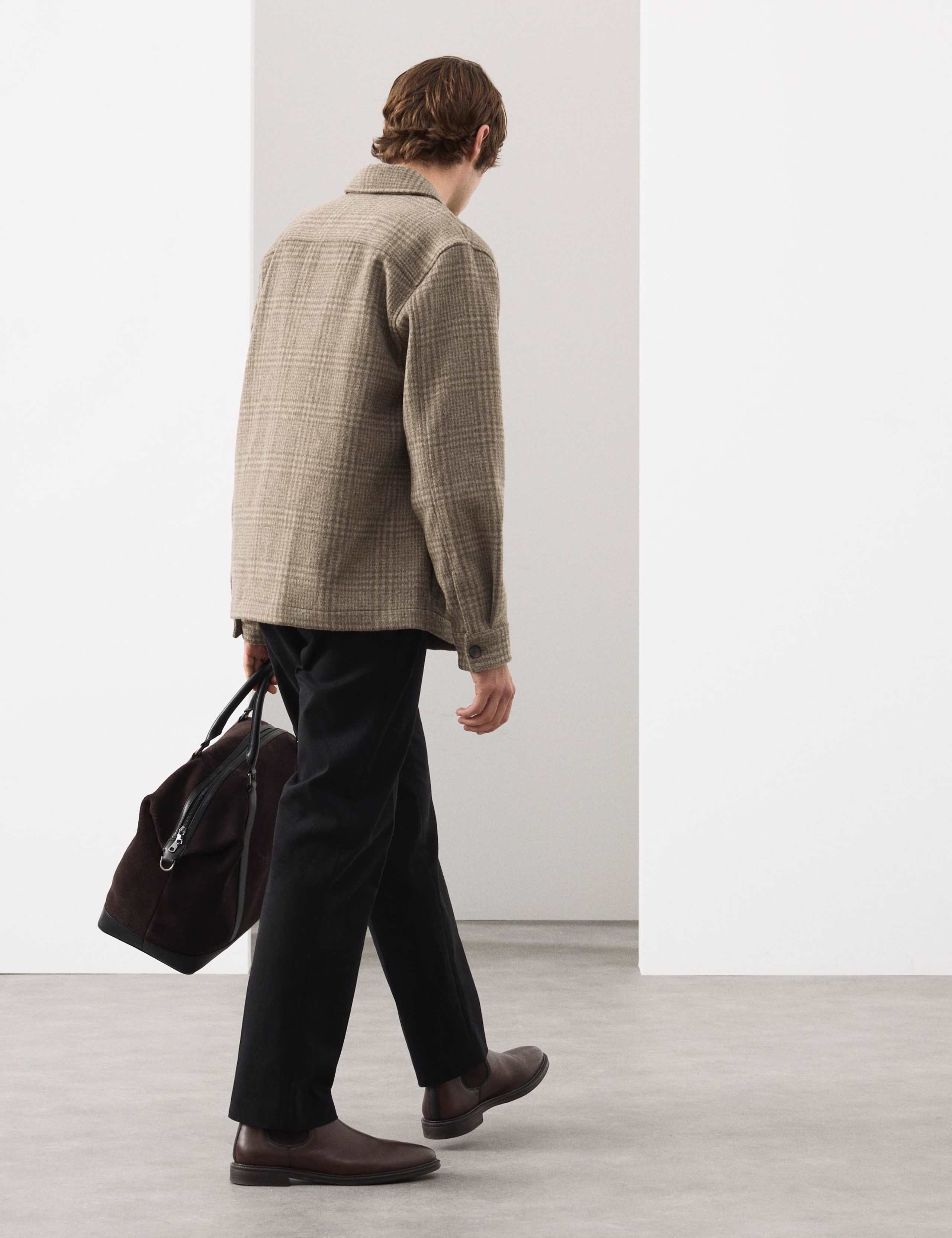 Wool Blend Checked Overshirt 5 of 7