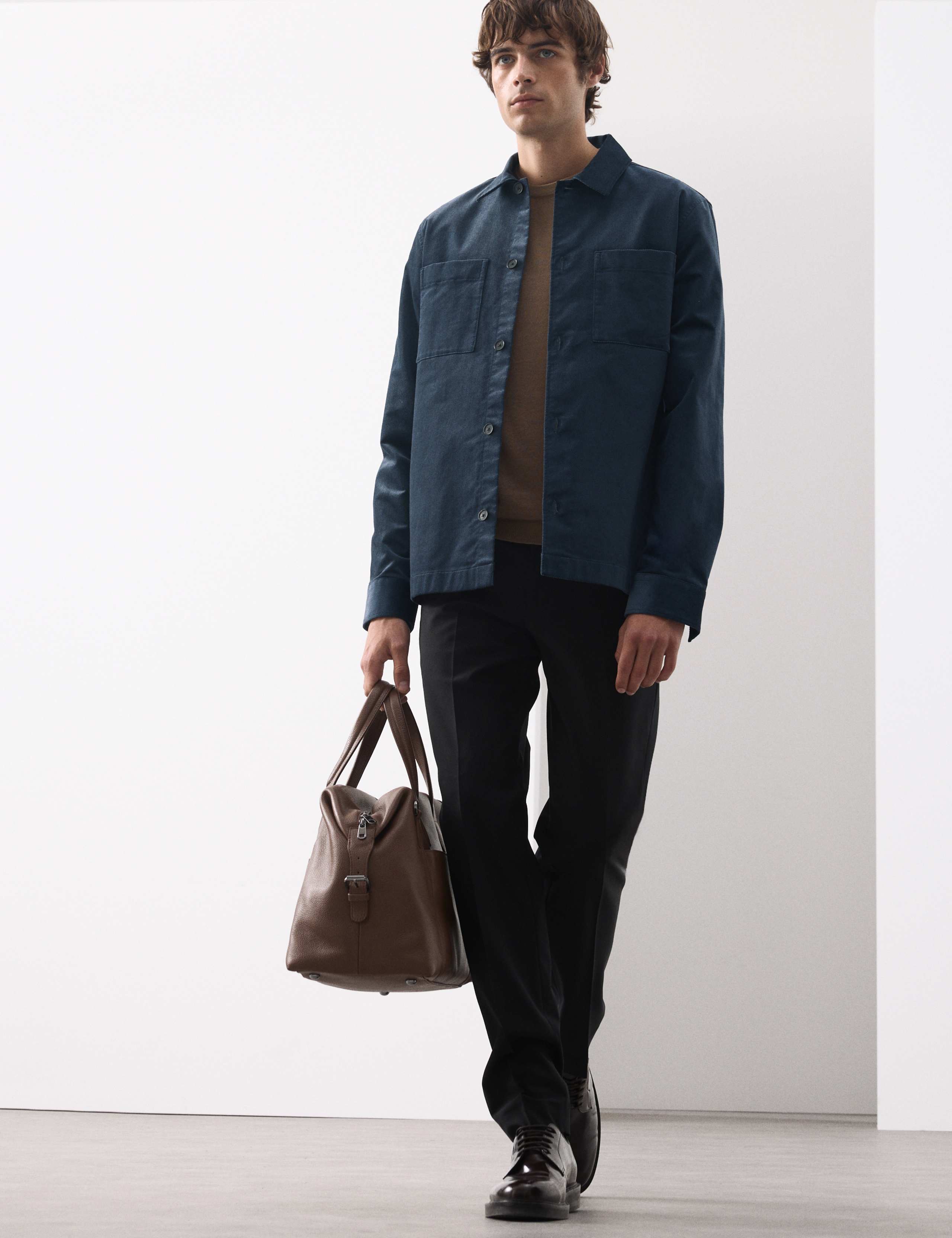 Regular Fit Cotton Rich Corduroy Shirt 3 of 7