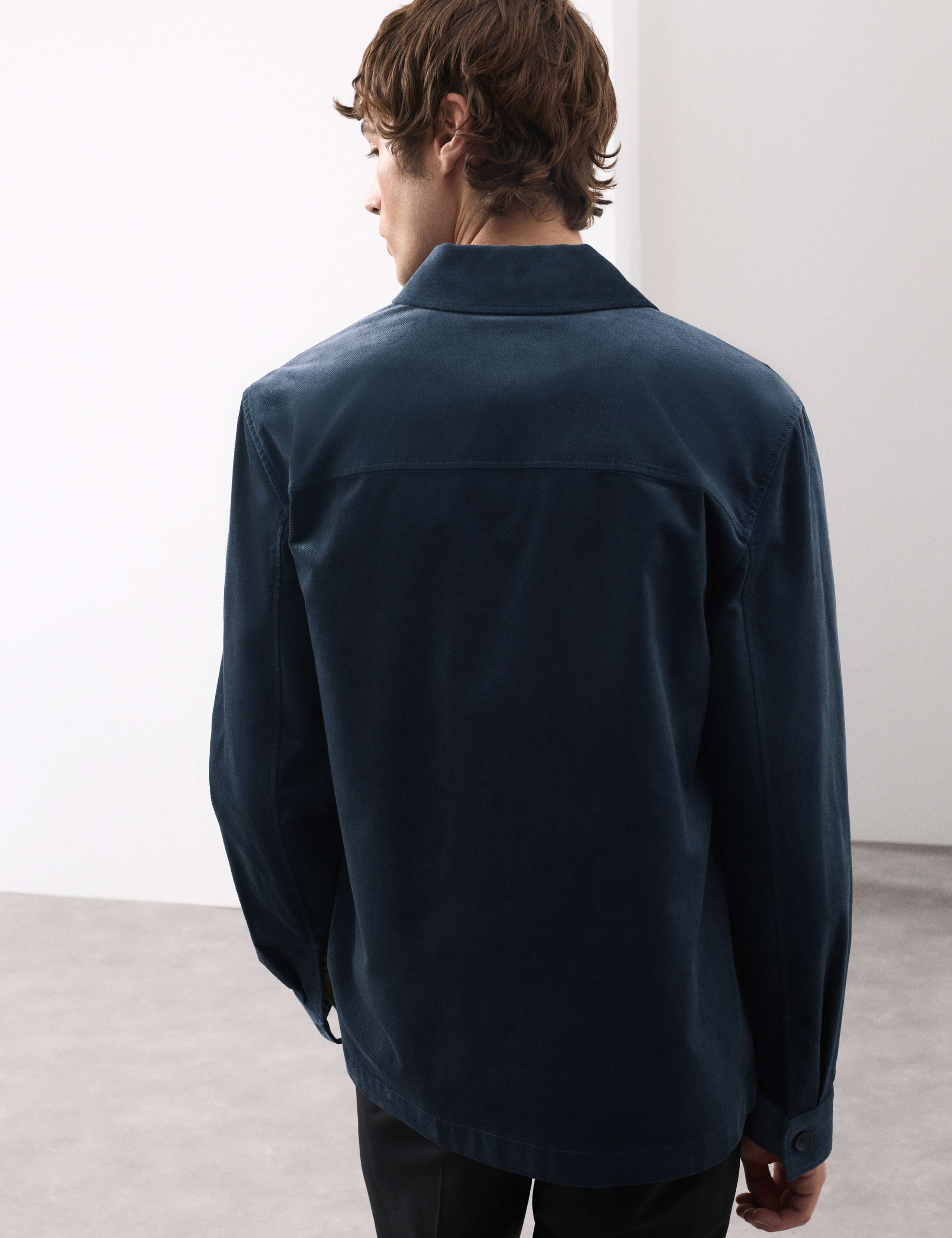 Regular Fit Cotton Rich Corduroy Shirt 7 of 7