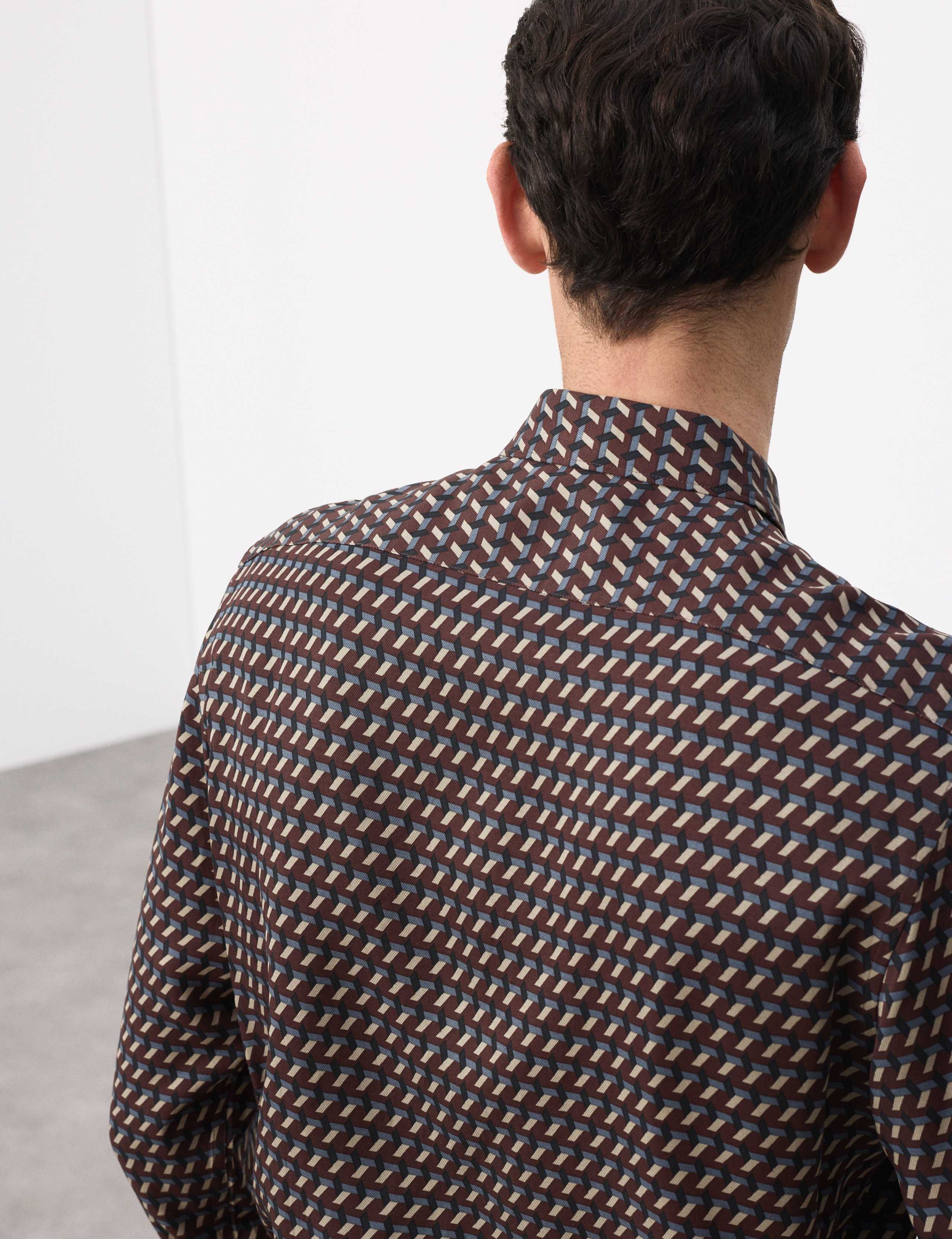 Regular Fit Geometric Print Shirt 3 of 6