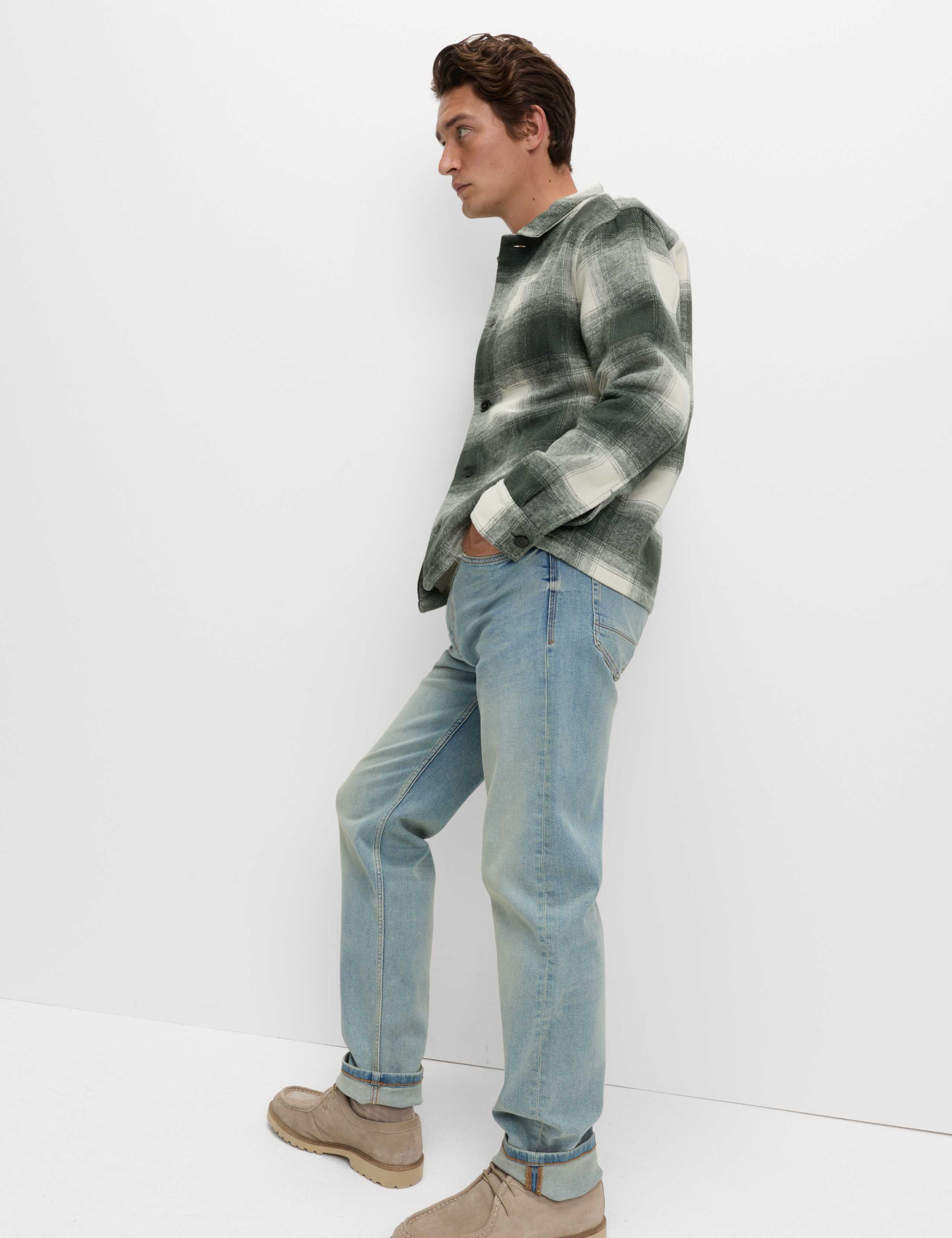 Brushed Checked Overshirt 3 of 4
