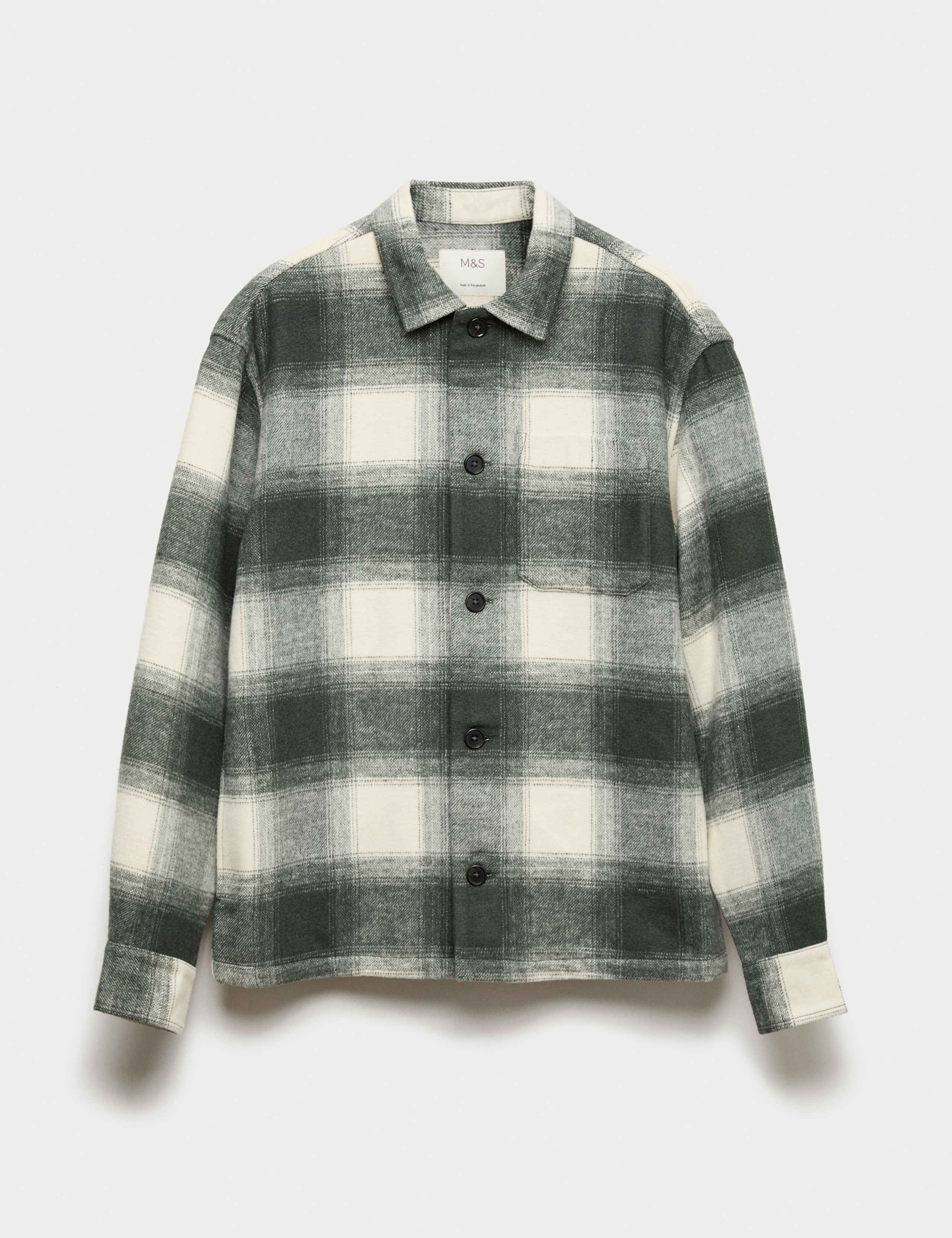 Brushed Checked Overshirt 2 of 4
