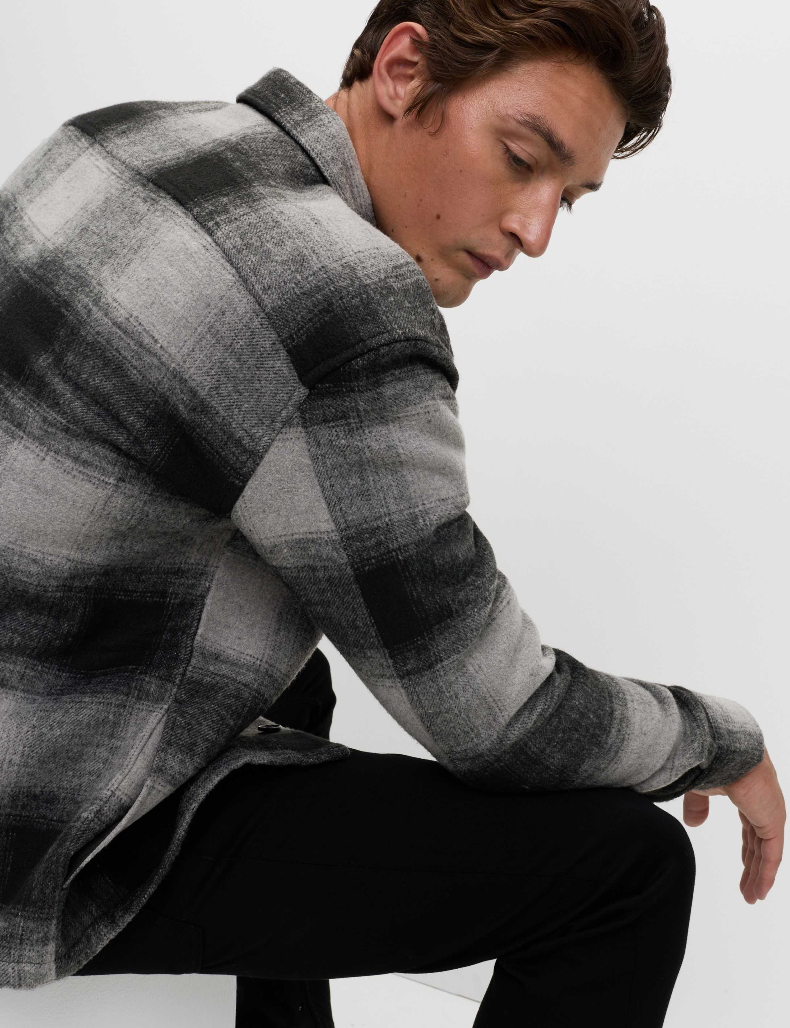 Brushed Checked Overshirt 5 of 5