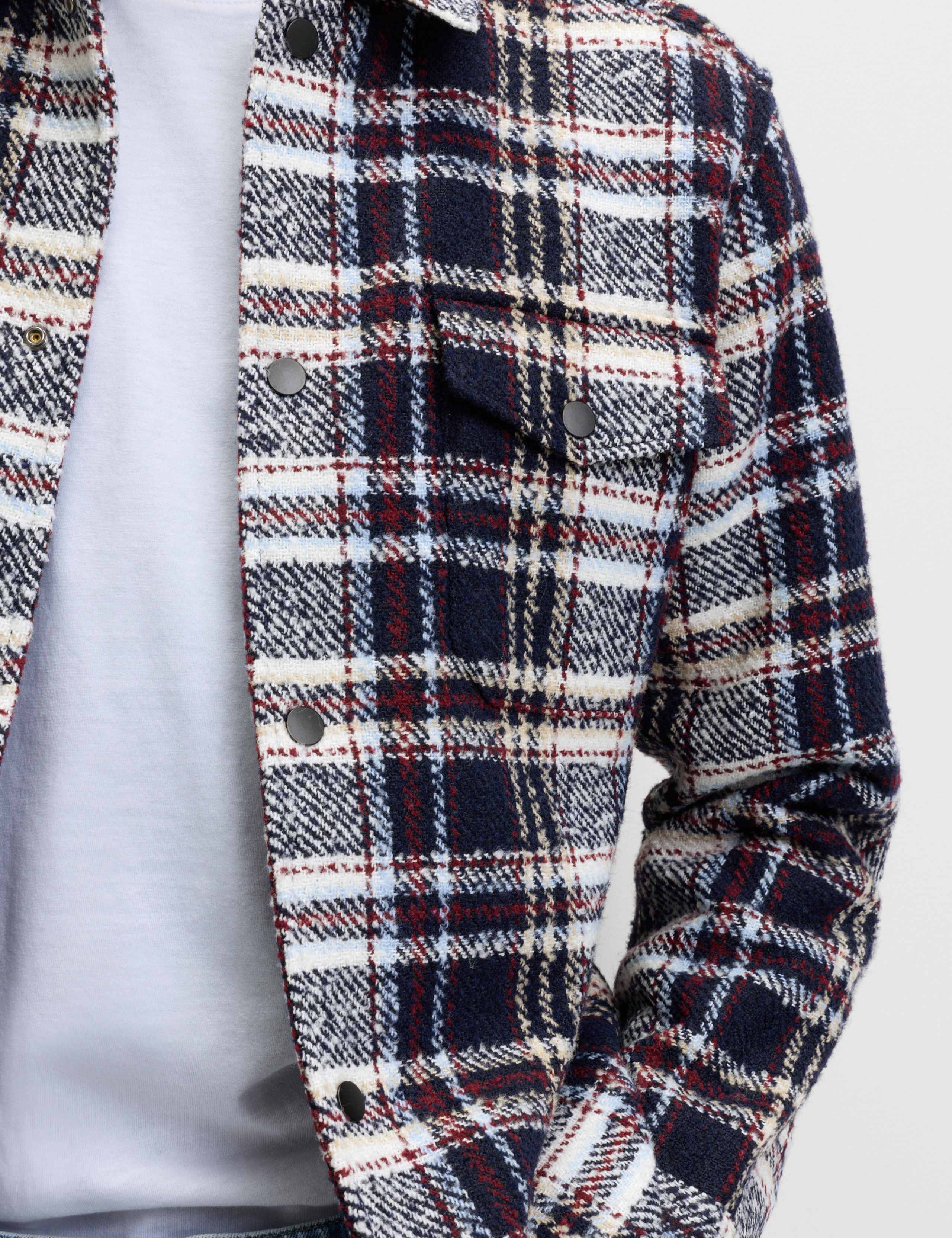 Regular Fit Checked Overshirt 3 of 6