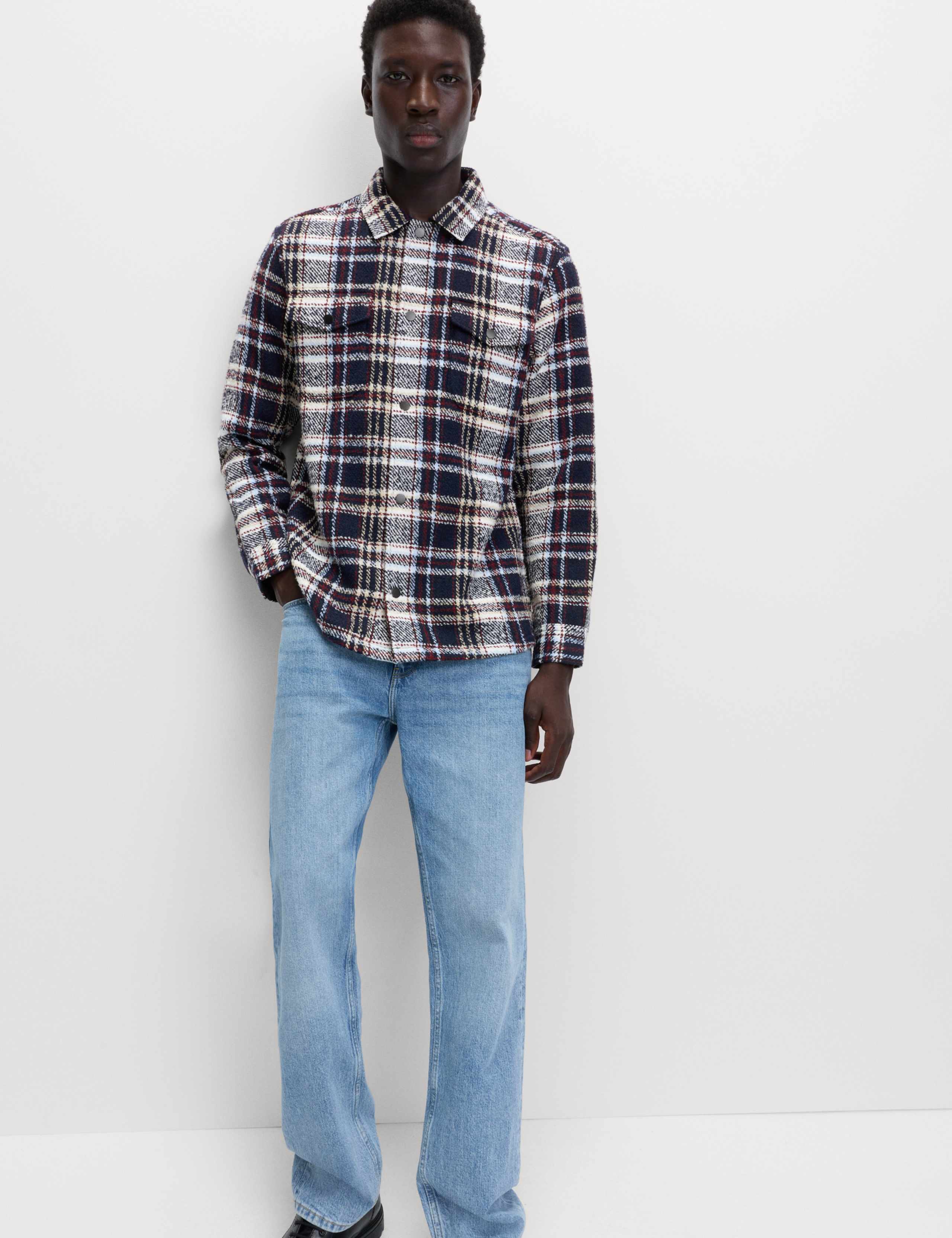Regular Fit Checked Overshirt 4 of 6
