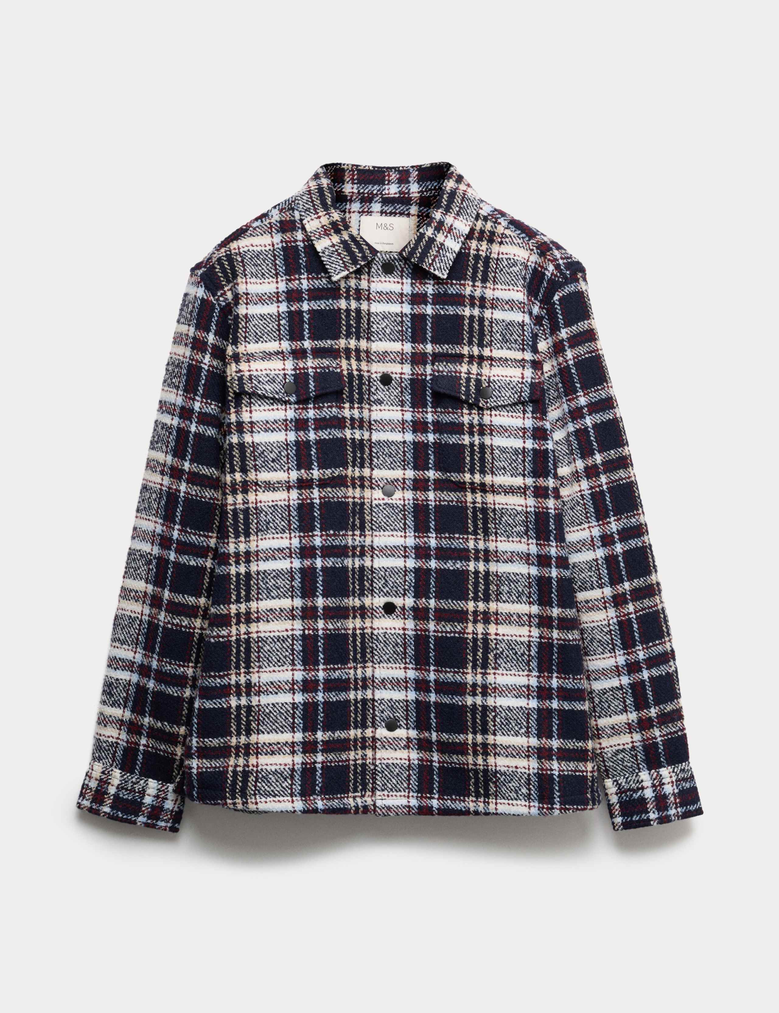 Regular Fit Checked Overshirt 2 of 6