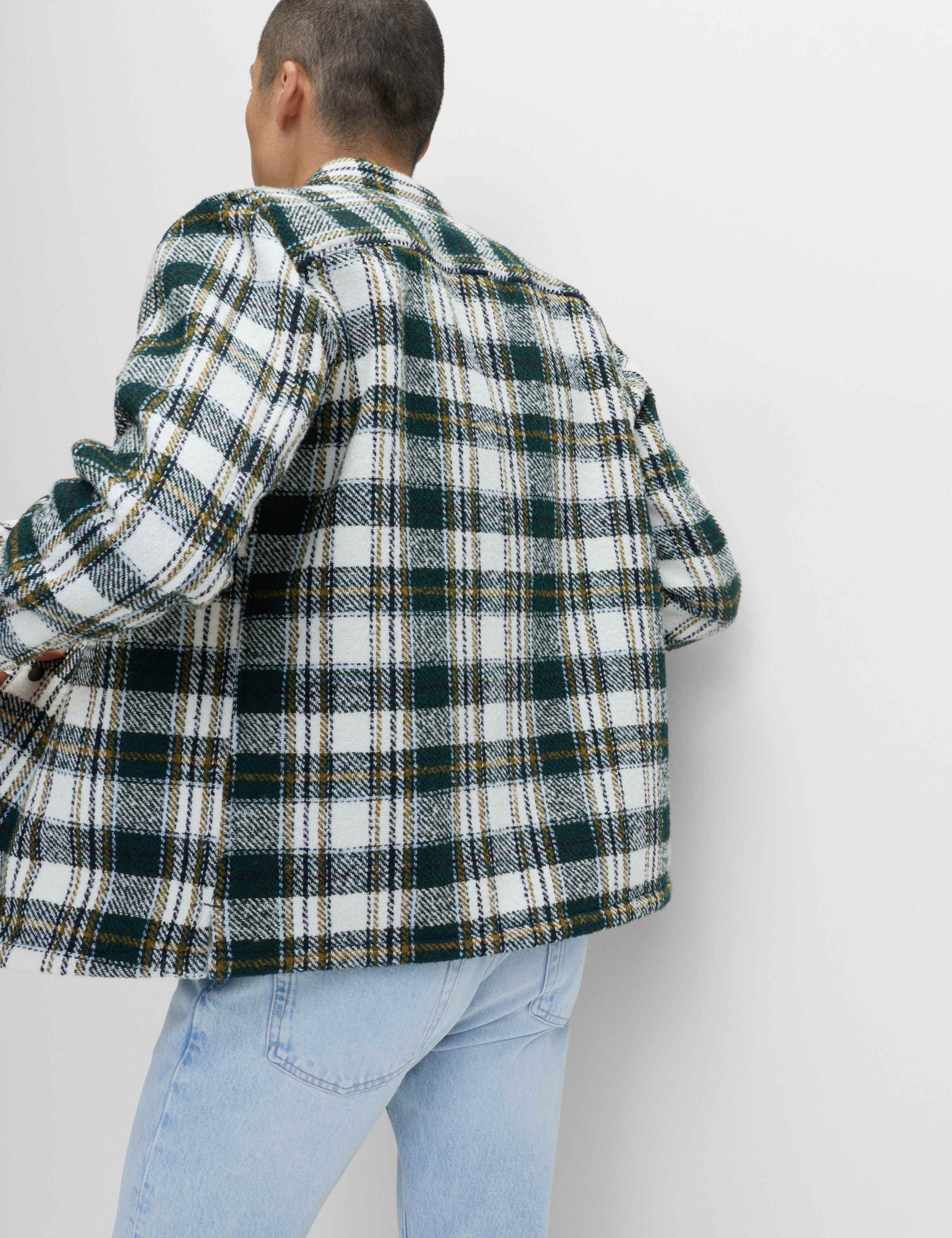 Regular Fit Checked Overshirt 4 of 5