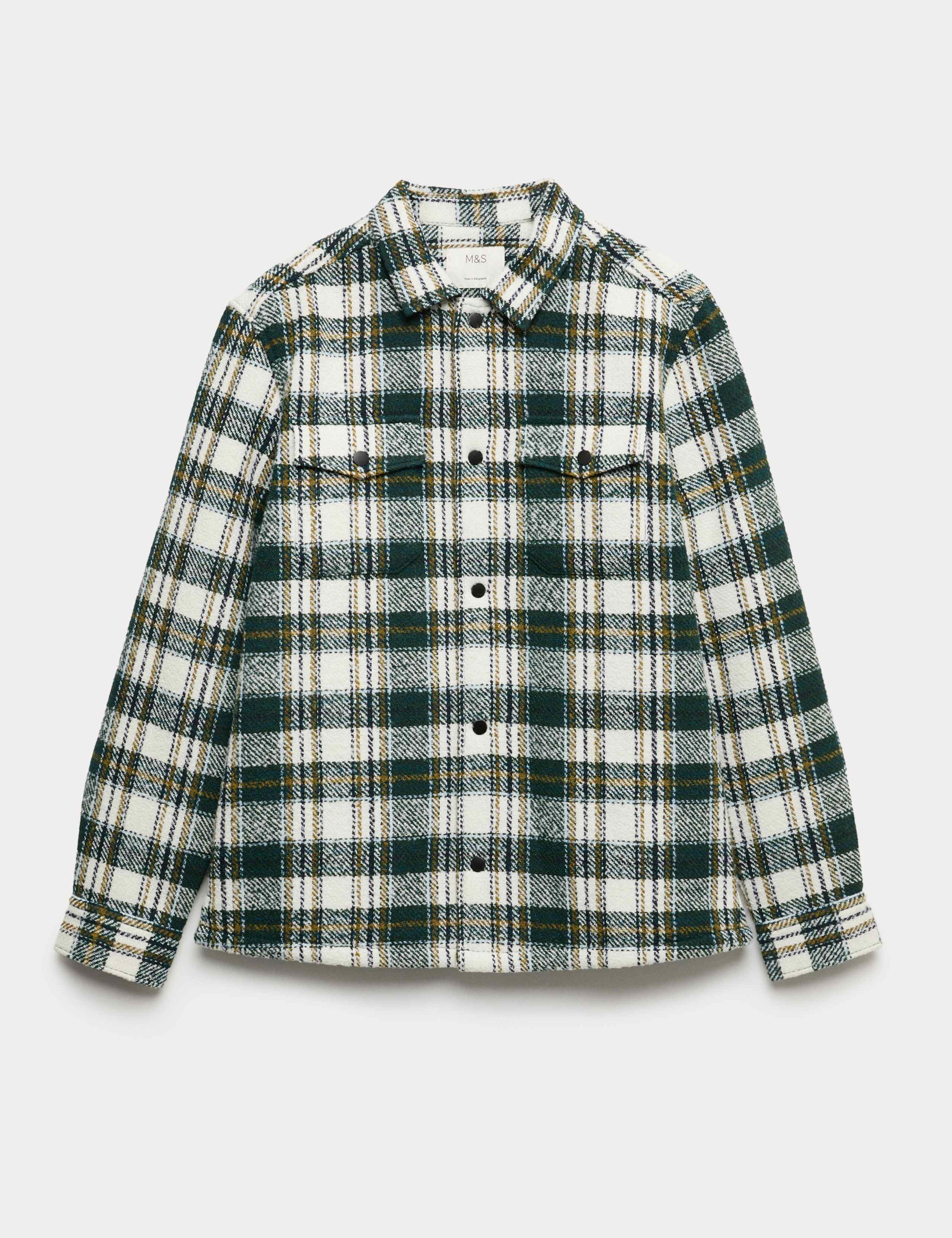 Regular Fit Checked Overshirt 2 of 5
