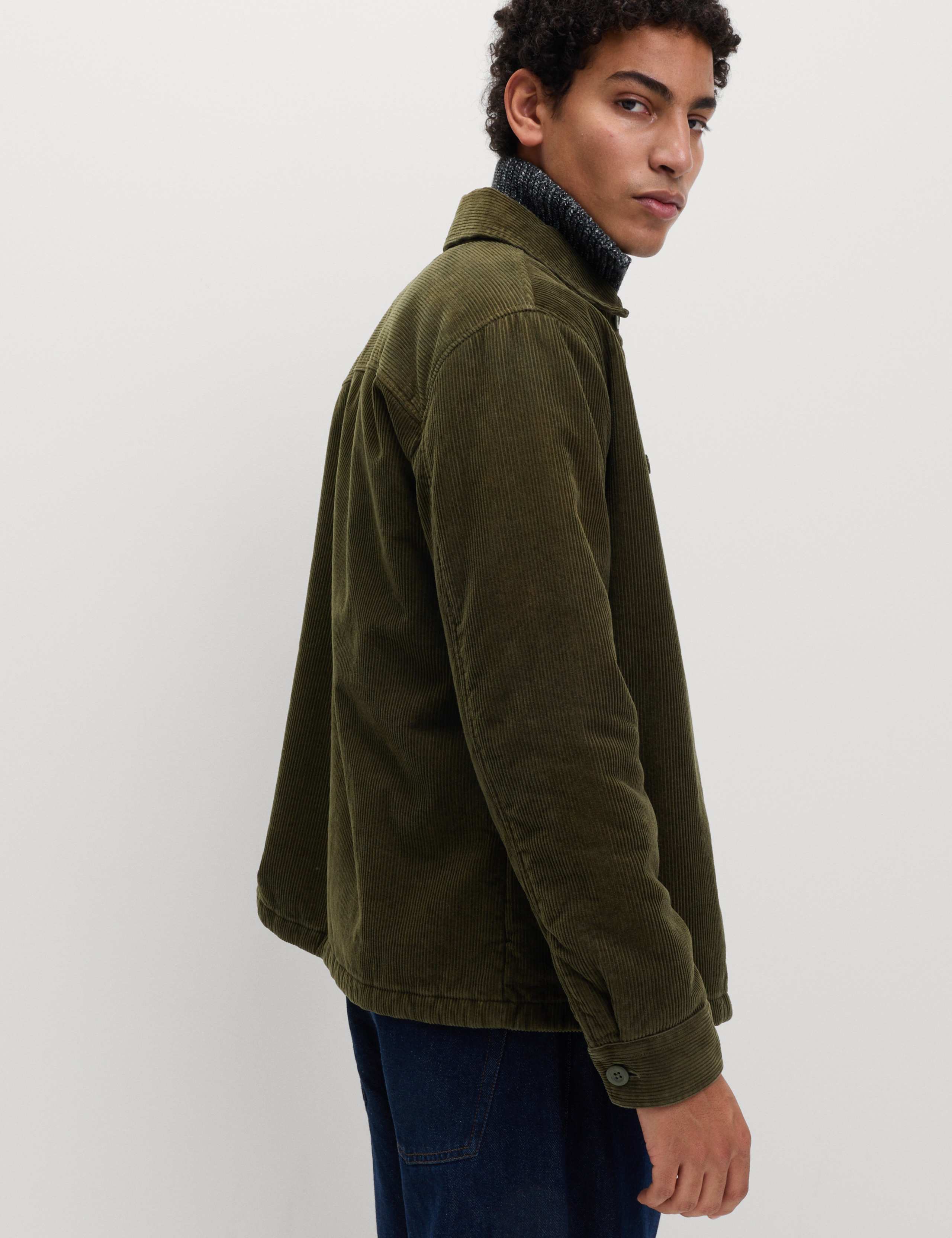 Cotton Rich Borg Lined Overshirt 4 of 6