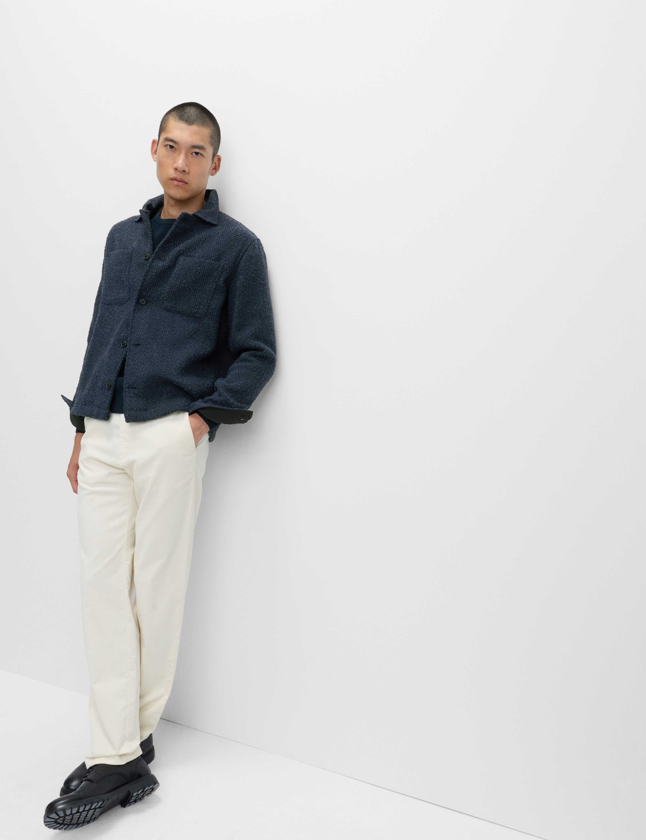 Regular Fit Herringbone Overshirt 3 of 6