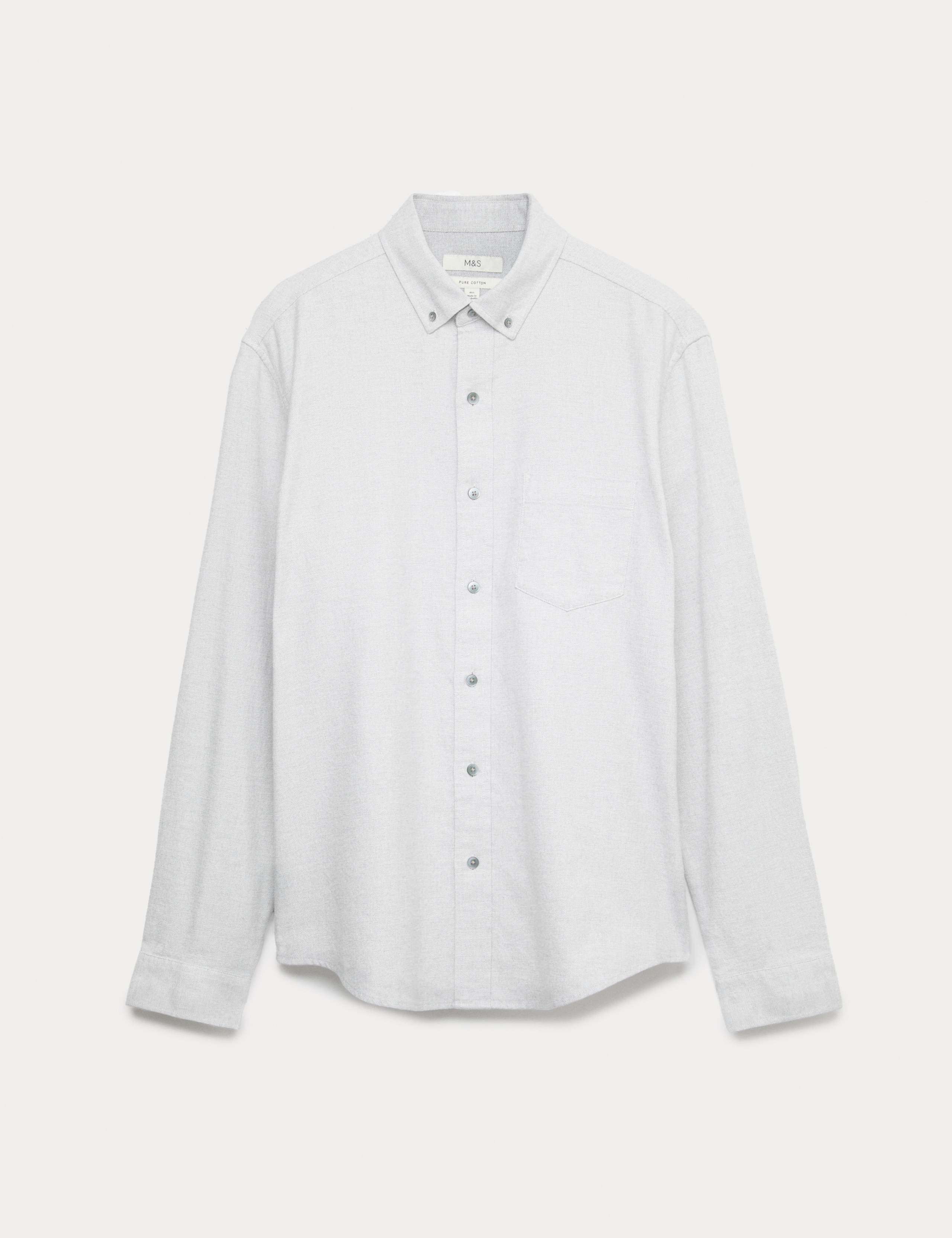 Regular Fit Pure Cotton Flannel Shirt 2 of 6