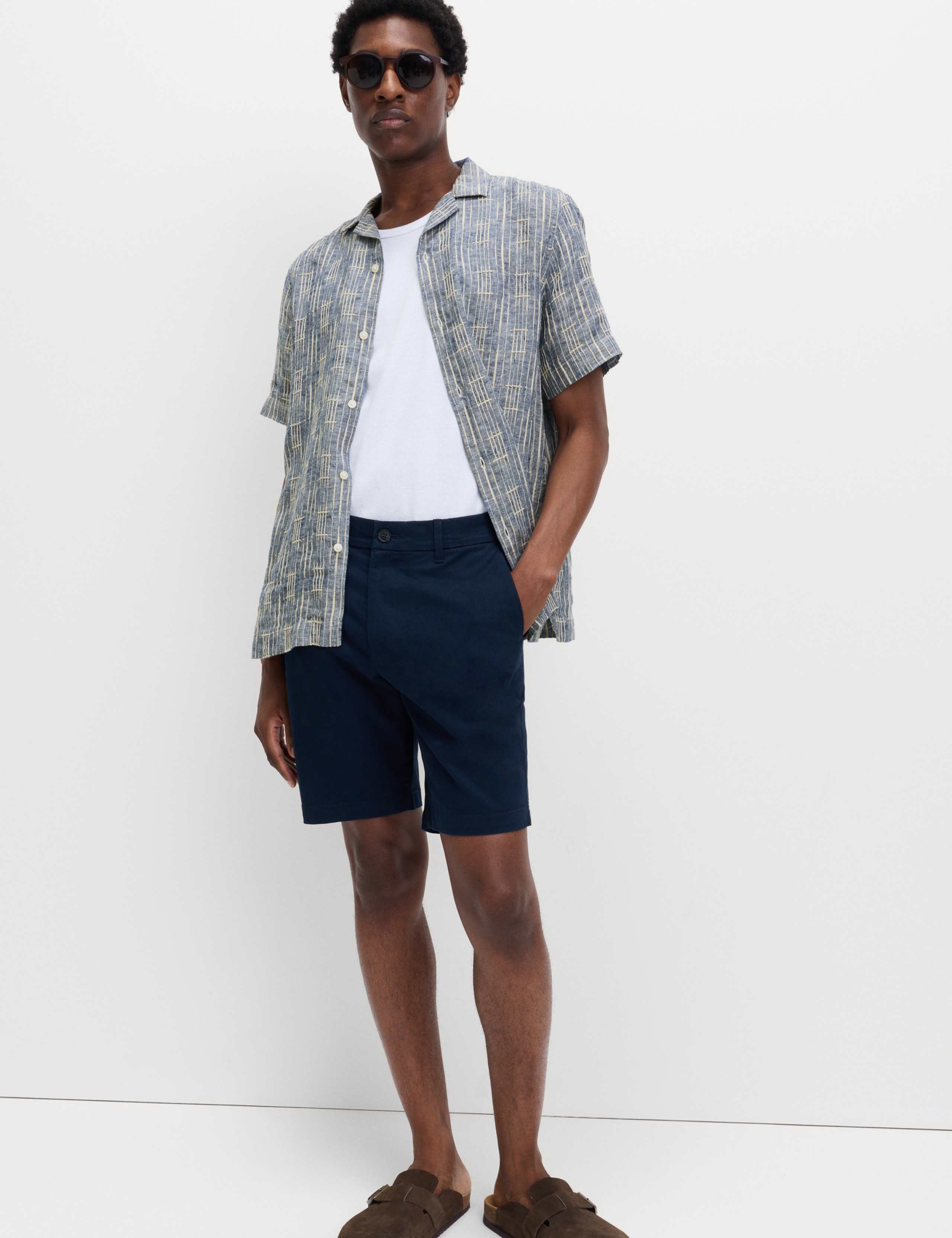 Regular Fit Linen Rich Printed Shirt 4 of 6