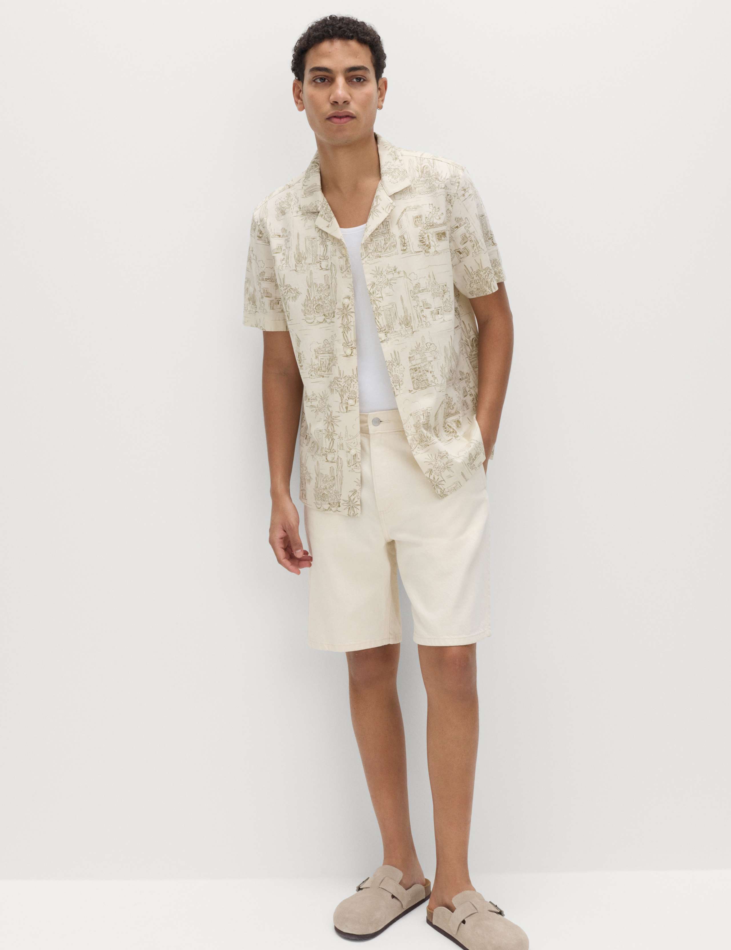 Pure Cotton Printed Short Sleeve Shirt 5 of 5