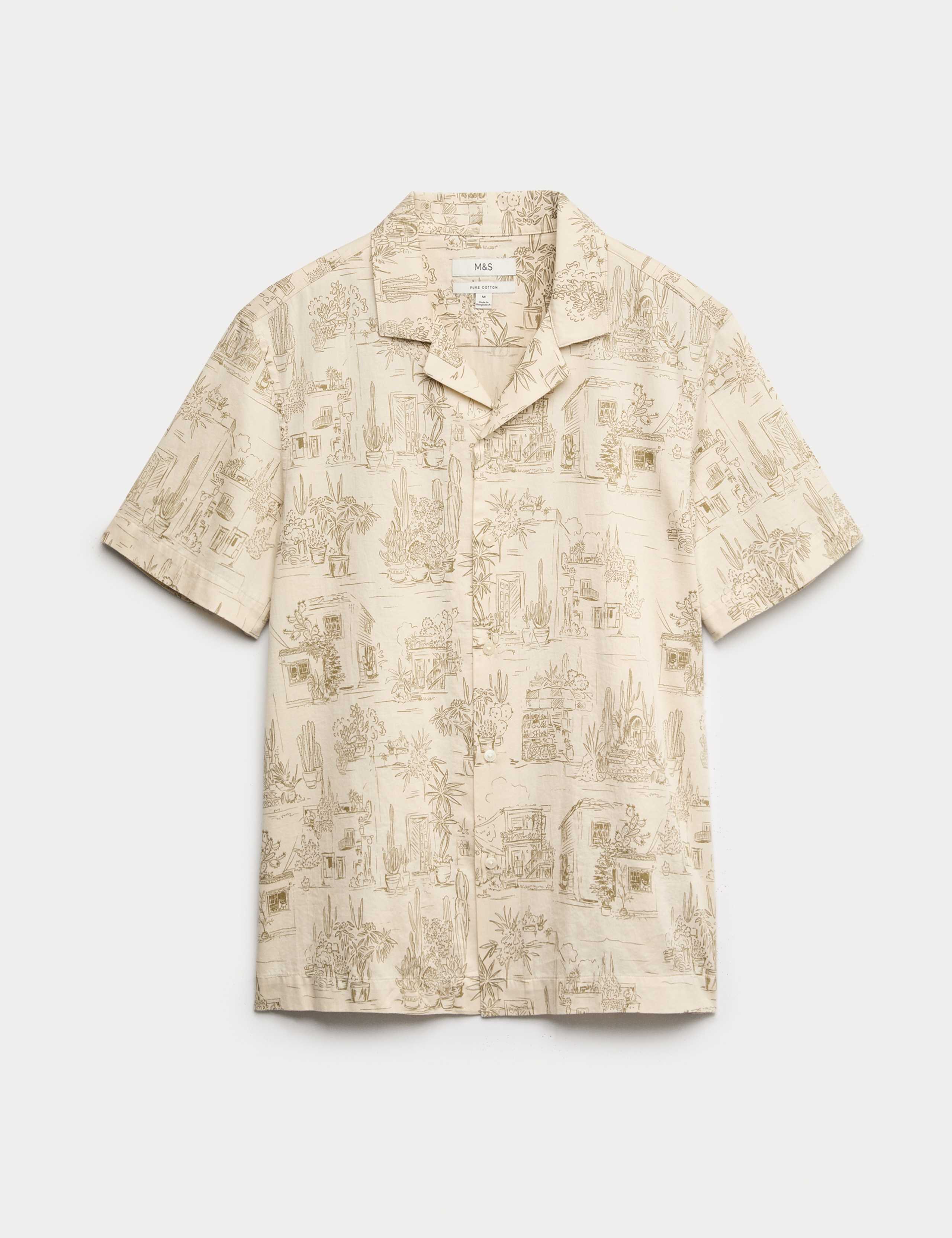 Pure Cotton Printed Short Sleeve Shirt 2 of 5
